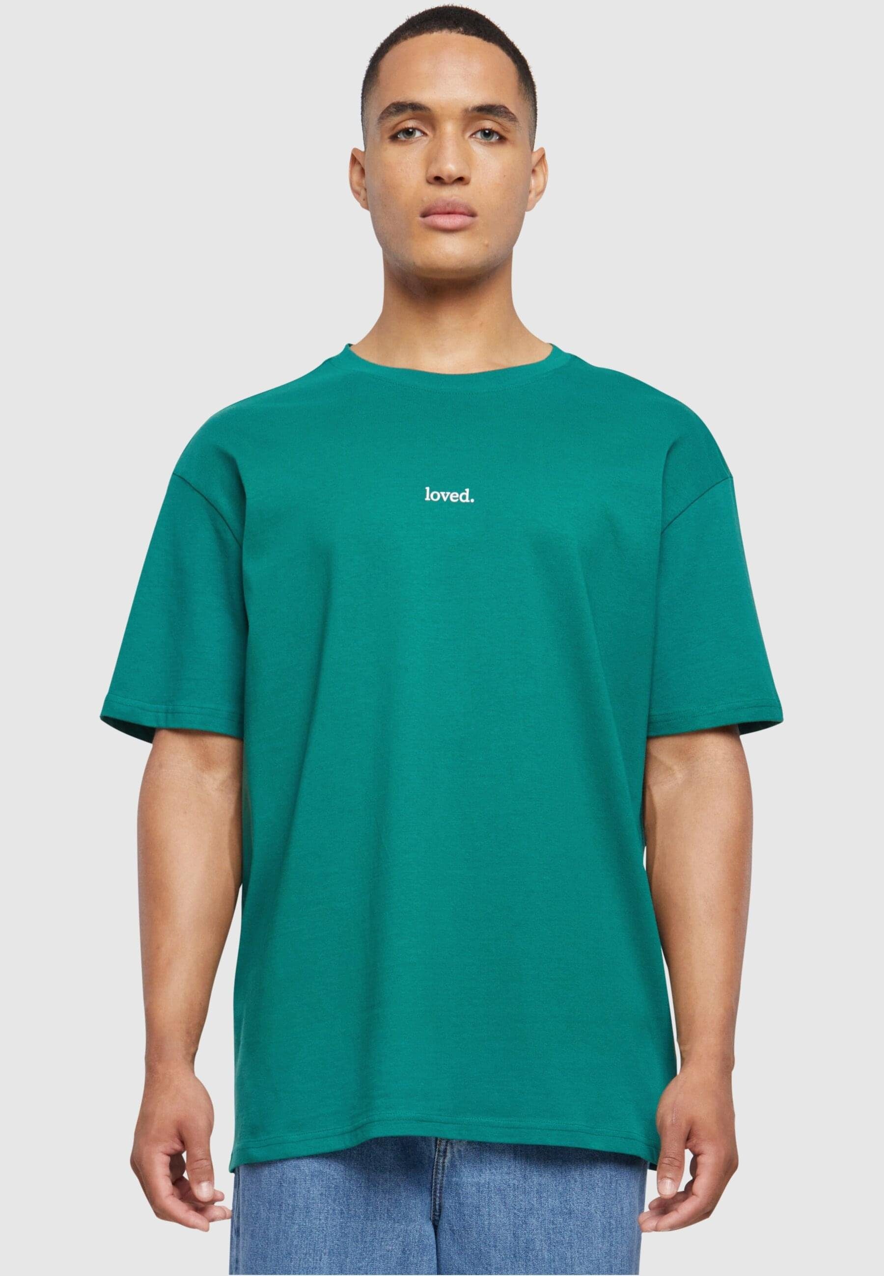 Heavy T-Shirt Tee Oversized Herren Love green (1-tlg) Merchcode