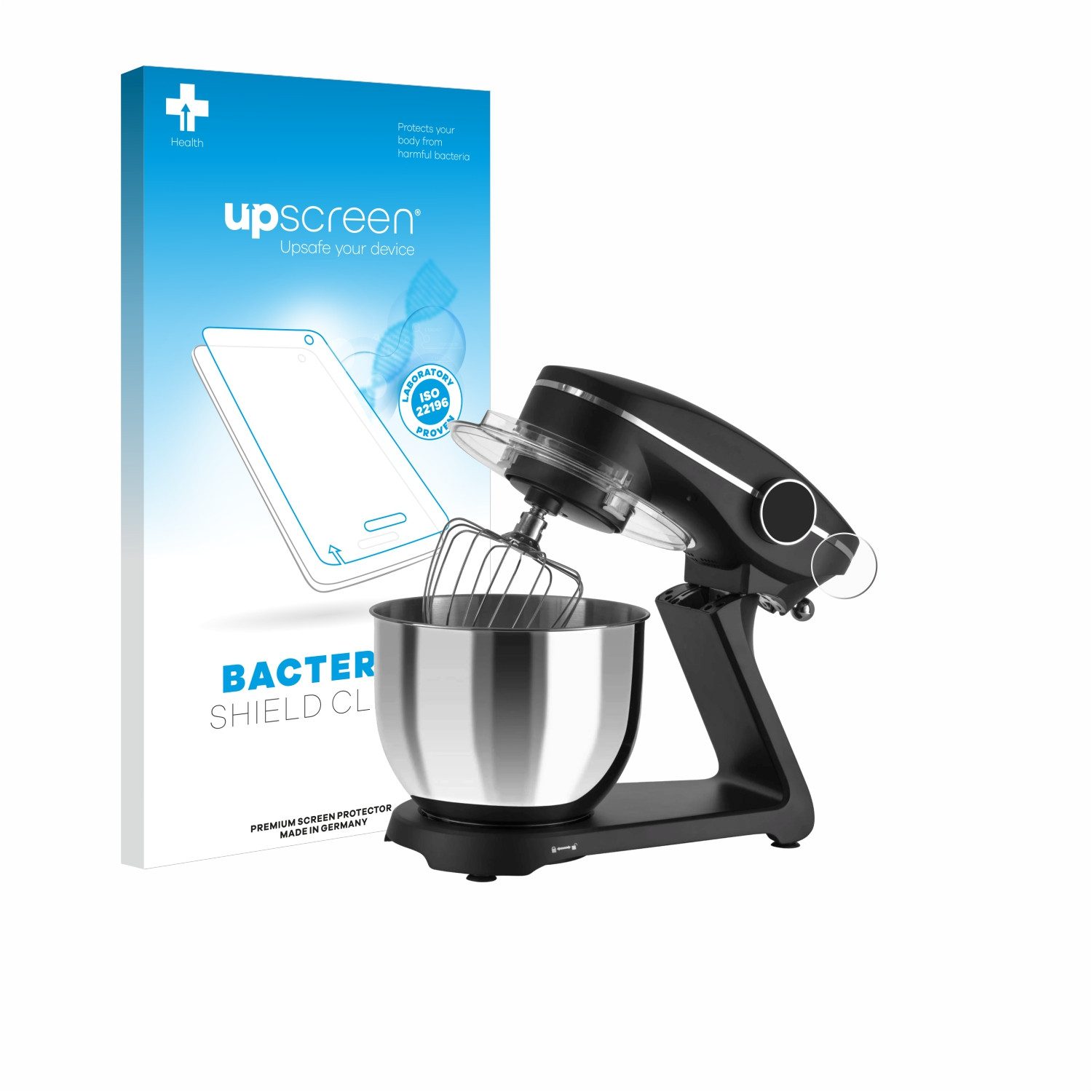 upscreen Schutzfolie für Klamer Küchenmaschine, Displayschutzfolie, Folie Premium klar antibakteriell