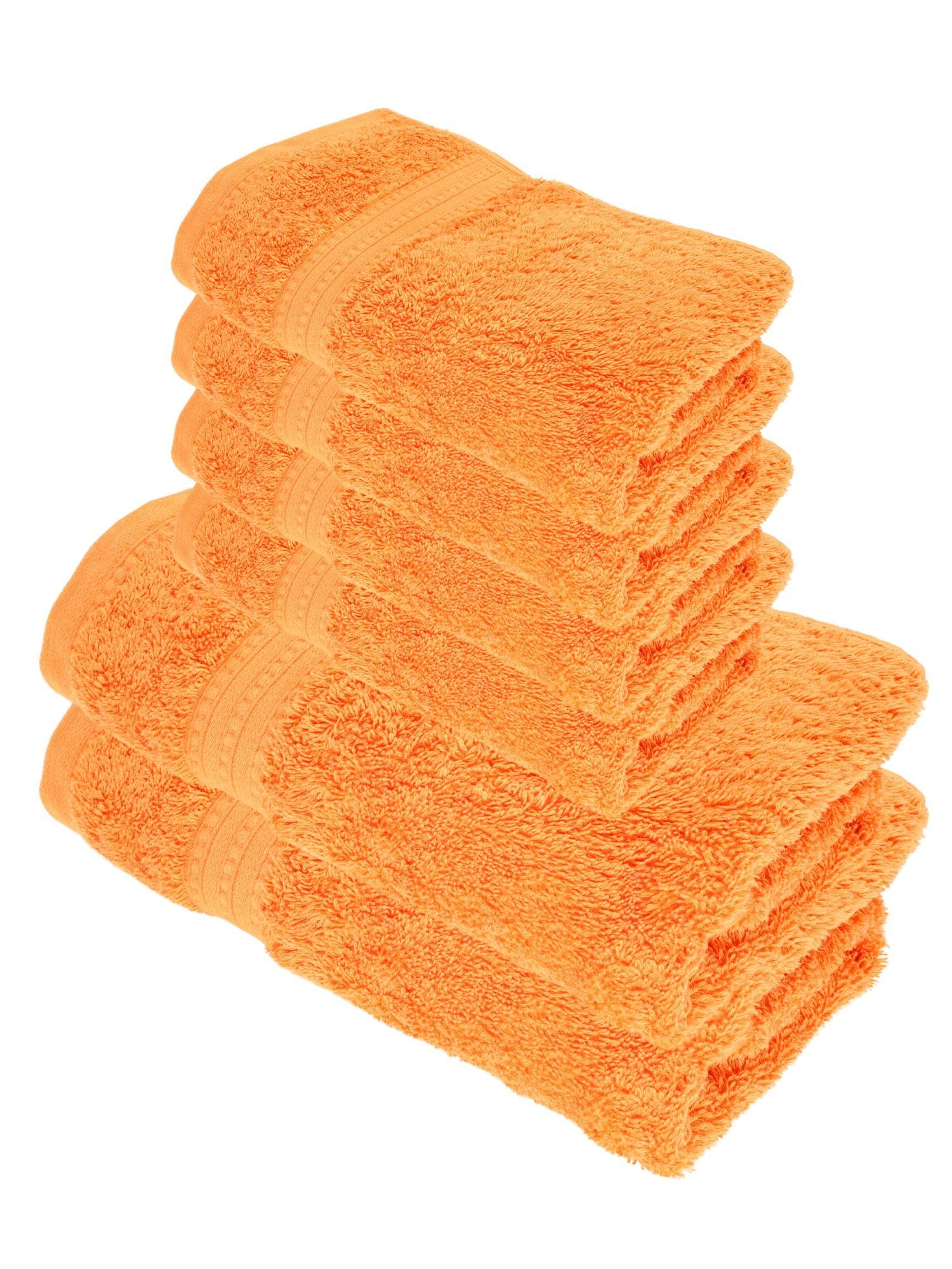 Julie Julsen Handtücher 6-Handtücher-Orange, Bio-Baumwolle (6-St) günstig online kaufen