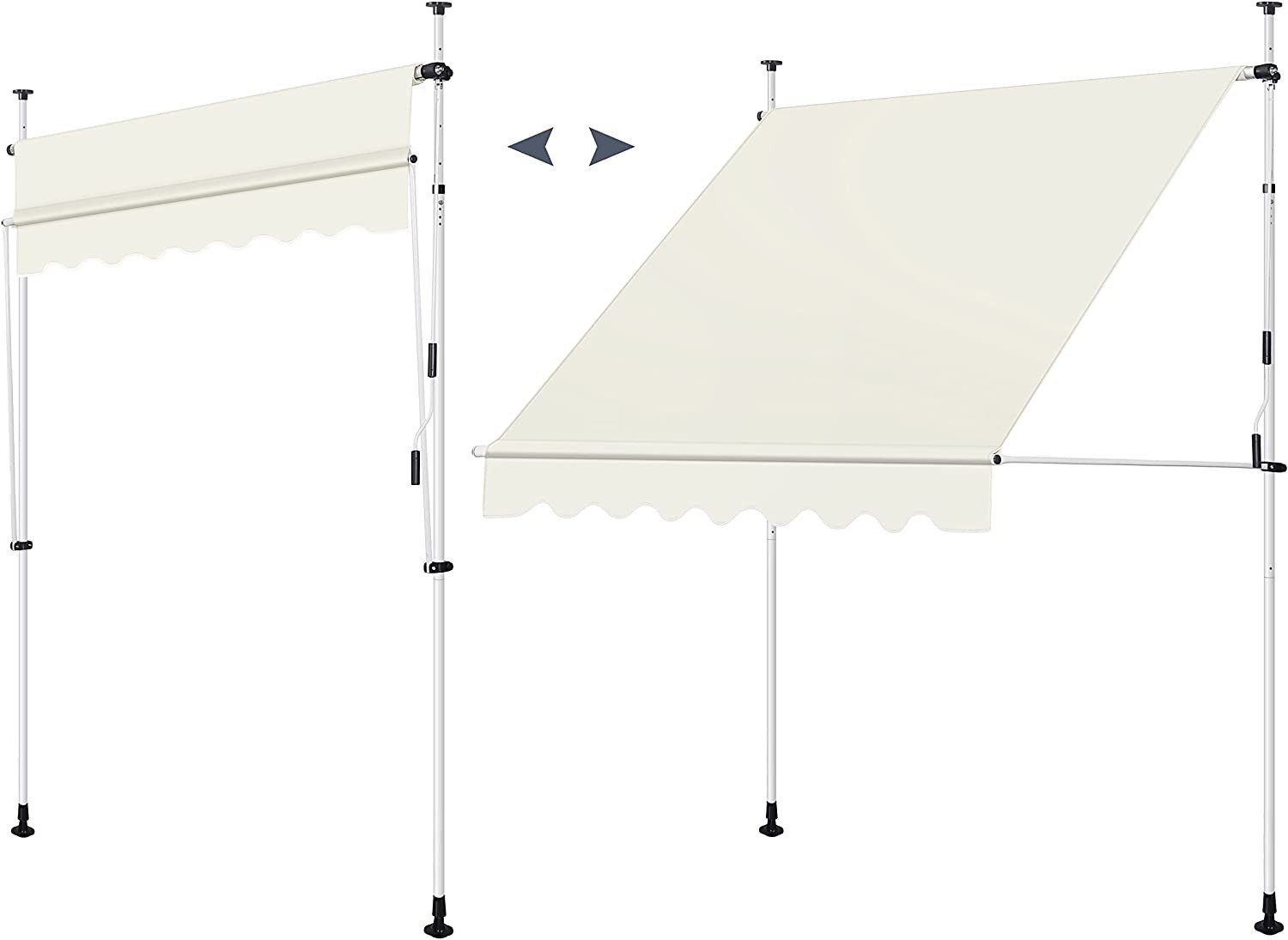 Woltu Klemmmarkise (1-St) höhenverstellbar, UV-beständig wasserdicht günstig online kaufen