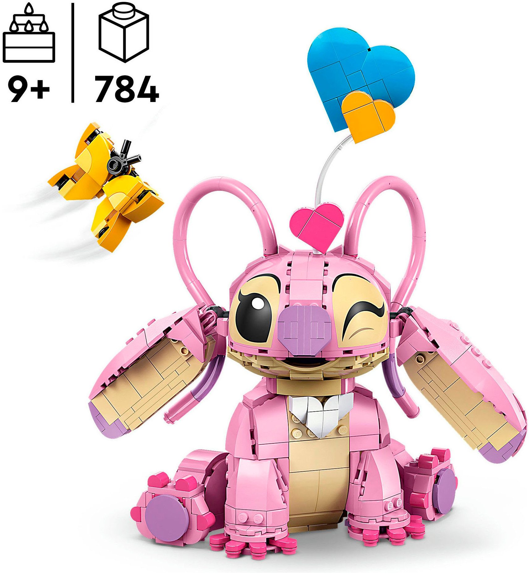 LEGO® Angel (43257), LEGO Disney Classic Konstruktionsspielsteine, (784 St), Made in Europe