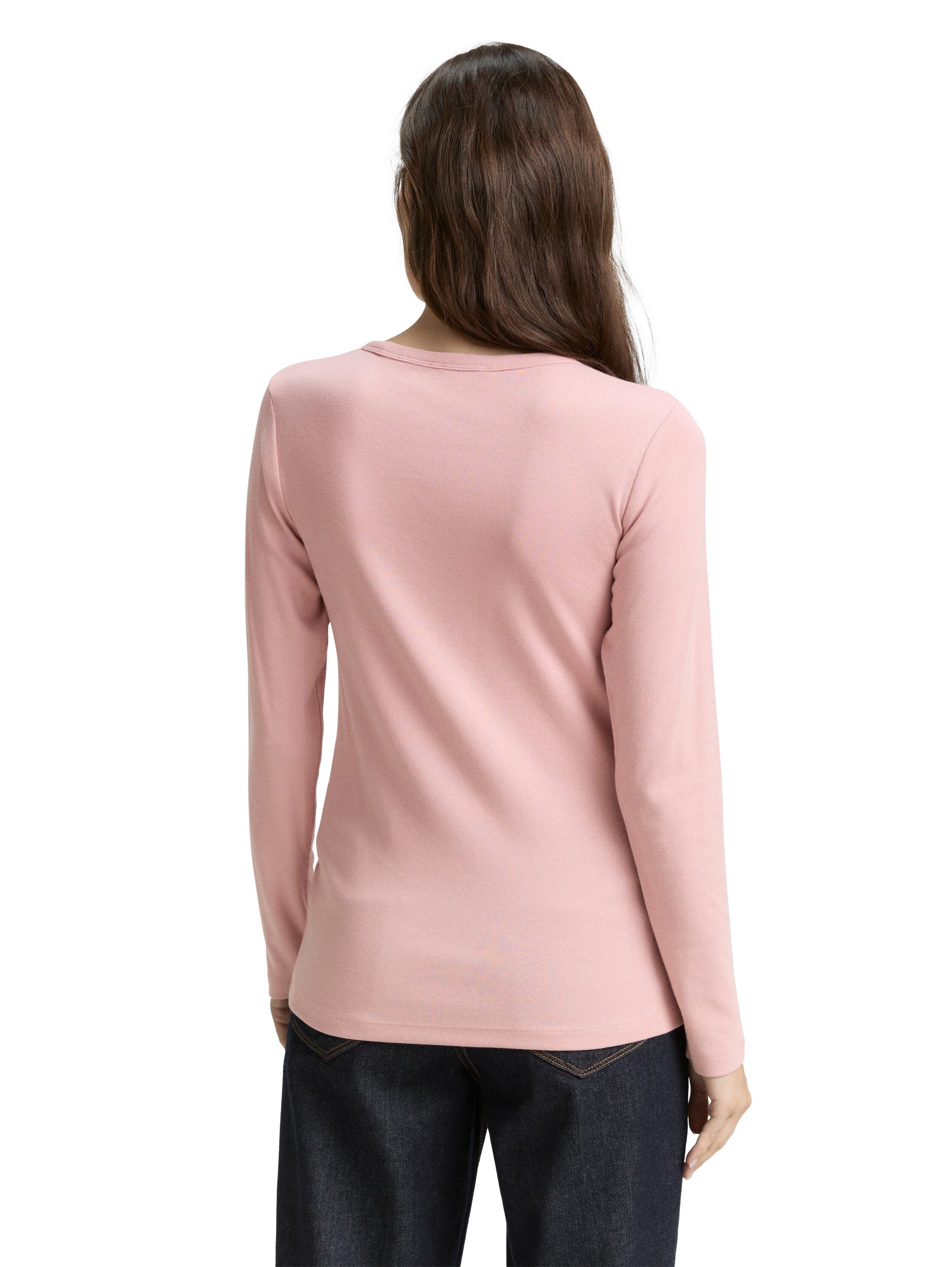 TOM TAILOR Langarmshirt mit Rundhalsausschnitt und Stretch günstig online kaufen