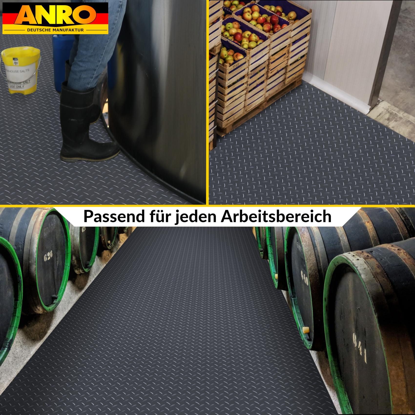 ANRO Vinylboden DIONIS Bodenbelag Stark Linoleum PVC-Bodenbelag gerollt, Feuchtigkeitsbarriere feine Optik, Wasserbeständig Langlebig PVC Matte in Größe: 100x100cm