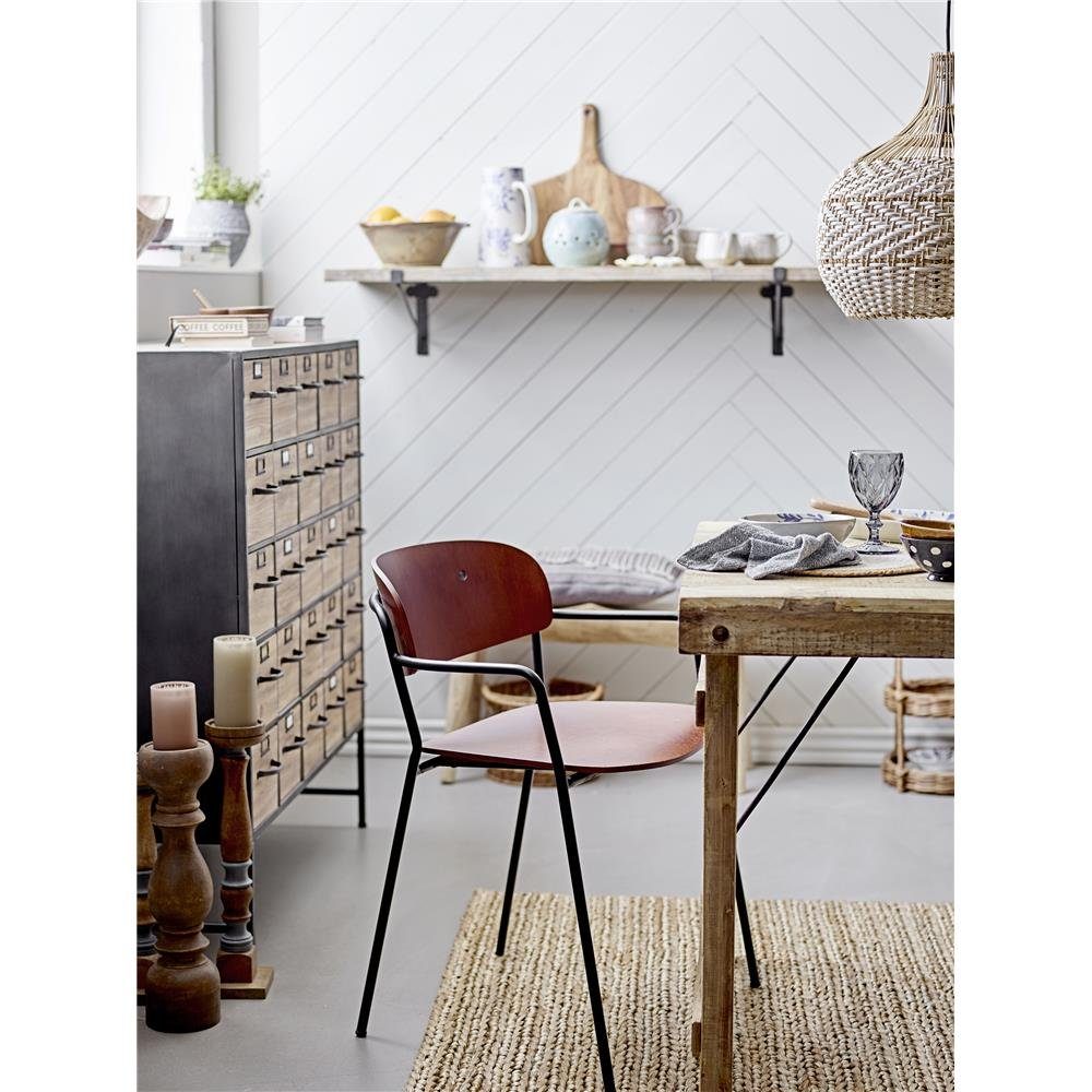 Bloomingville Weinglas Asana, Grau 260ml Glas Facettenmuster spülmaschinenfest