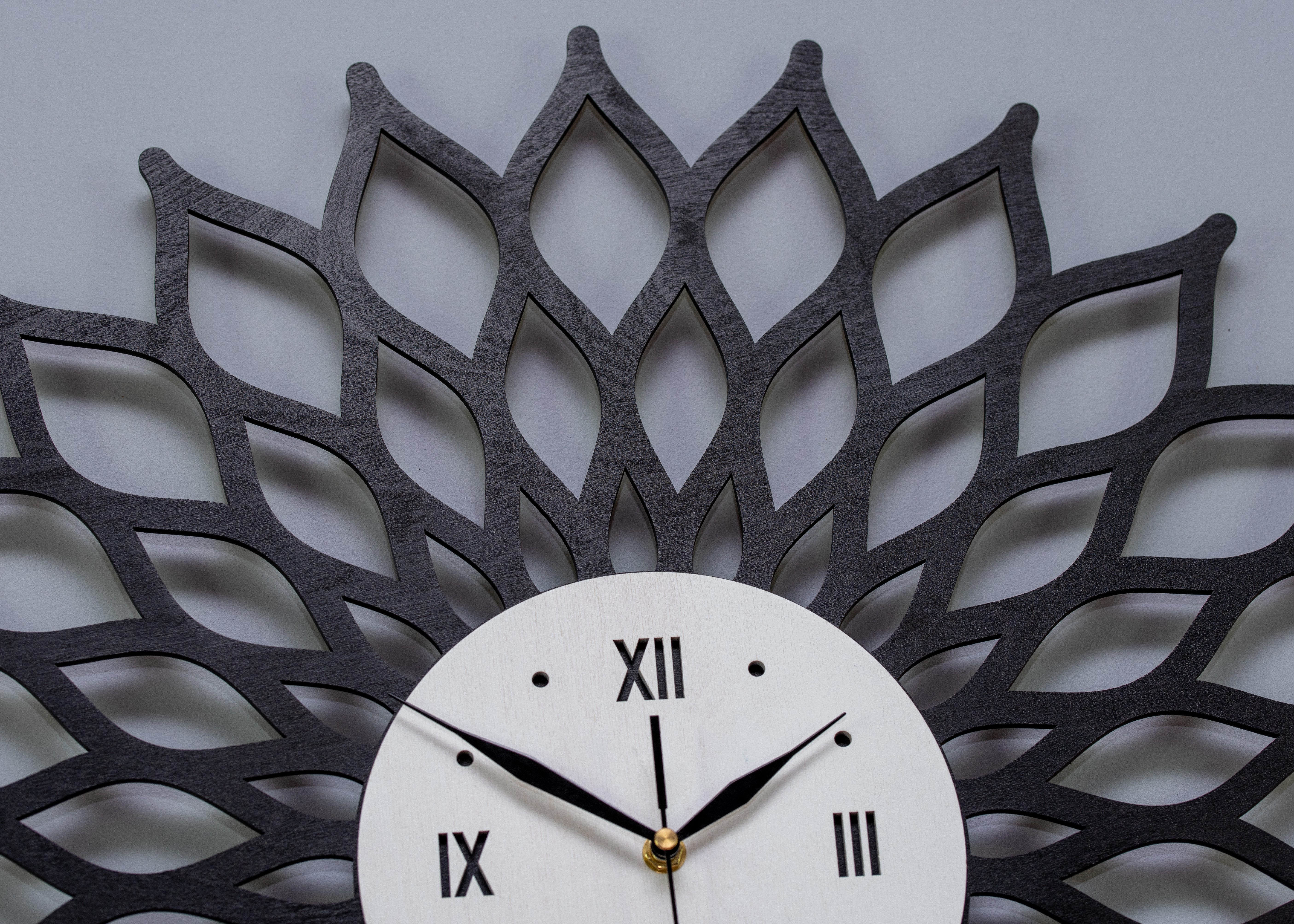ORNAMENTI Wanduhr Grosse, modern, holz, hingucker günstig online kaufen