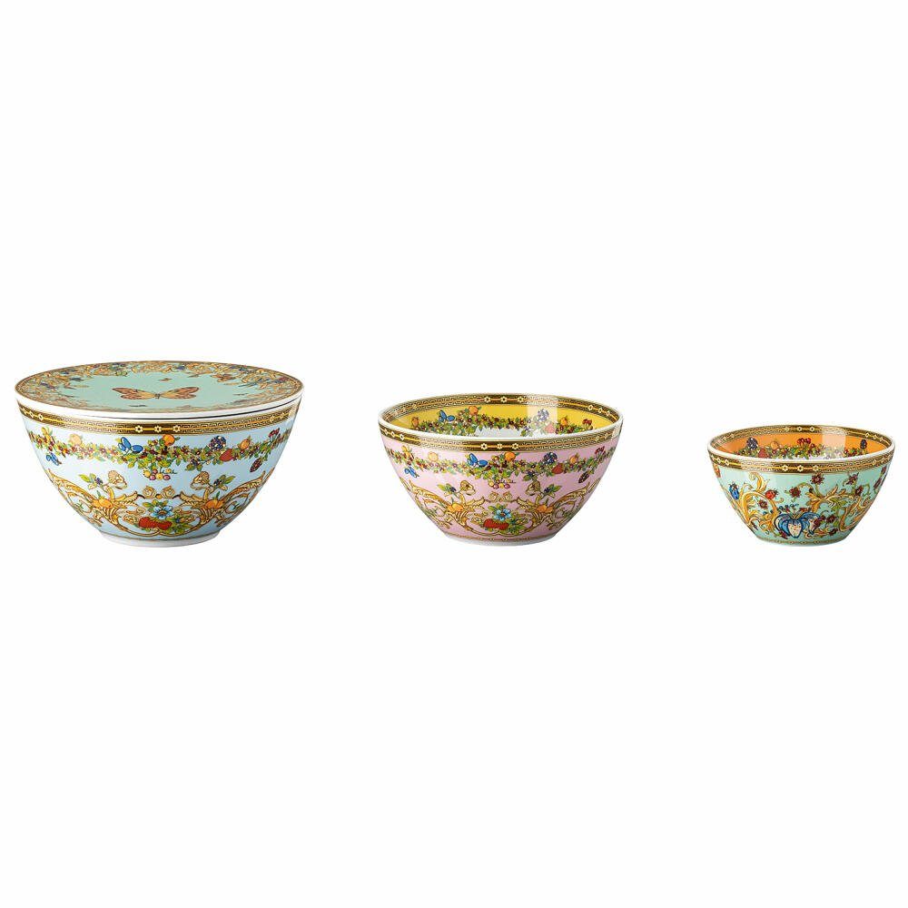 Rosenthal meets Versace Schale Bowl-Set 4-tlg. Le jardin de Versace, Porzellan, (3-tlg)