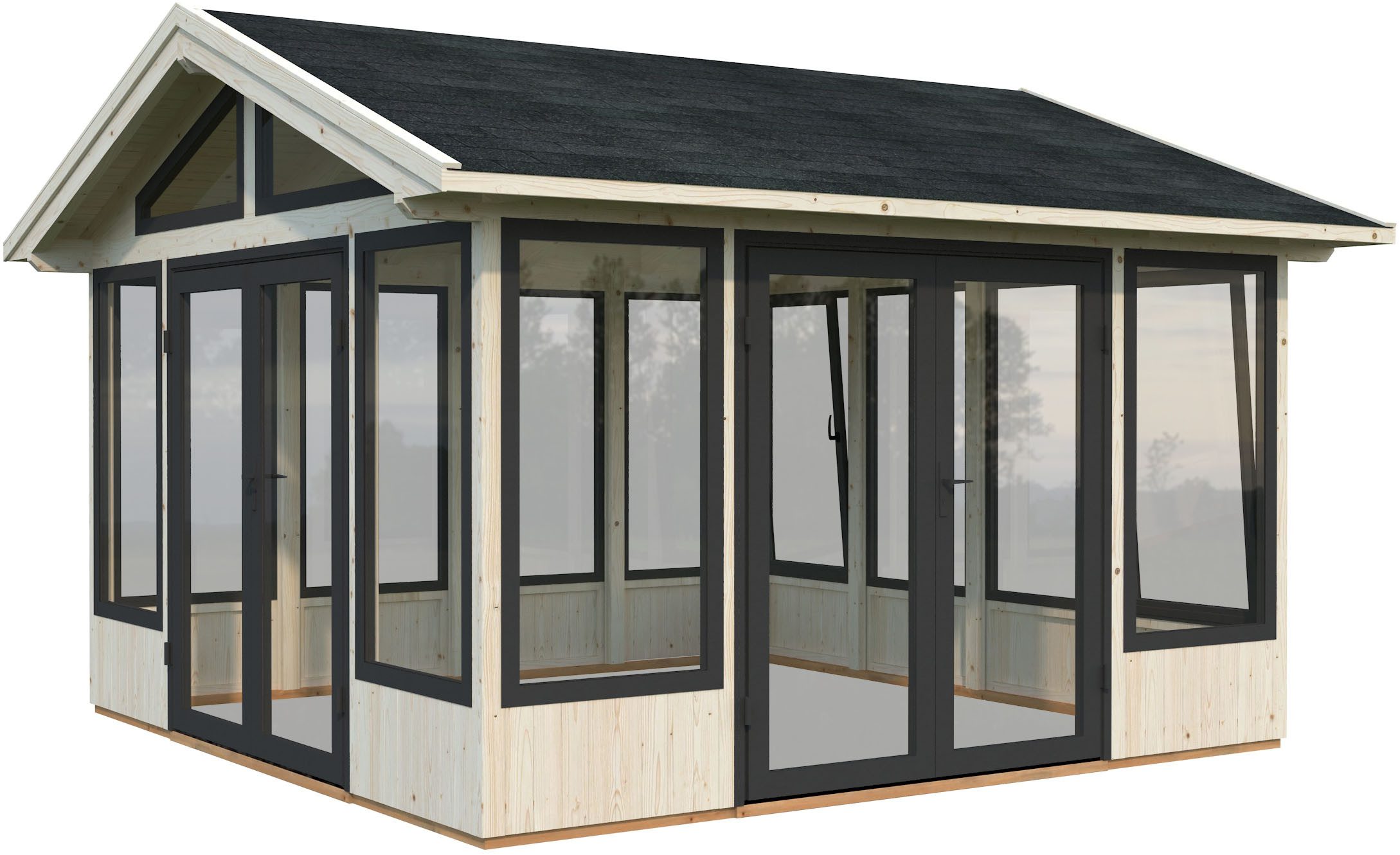 Palmako Holzpavillon Isabella, BxTxH: 465x465x315 cm