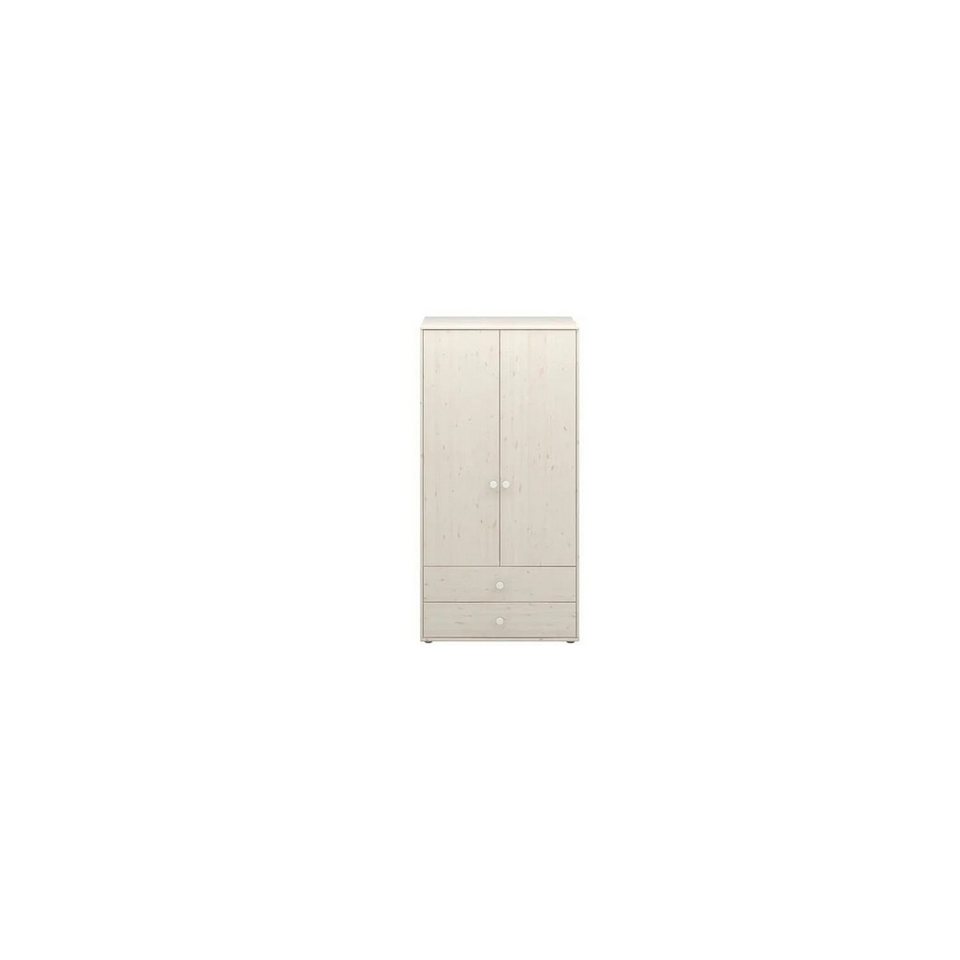 flexa kinderkleiderschrank flexa kleiderschrank - classic, mit 2