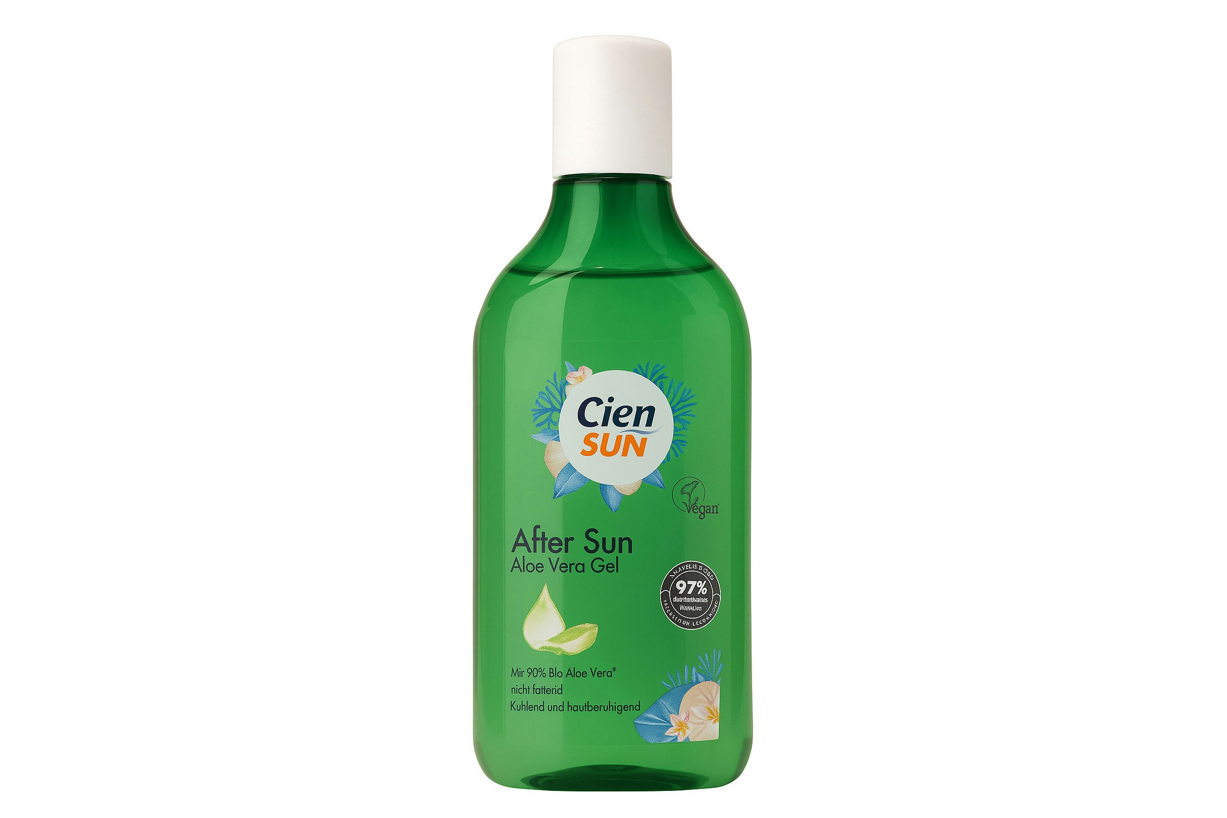 Cien After Sun-Gel Cien Sun After Sun Aloe Vera Gel 250 ml – kühlend & beruhigend, 1-tlg., Kühlt und beruhigt sonnengestresste Haut