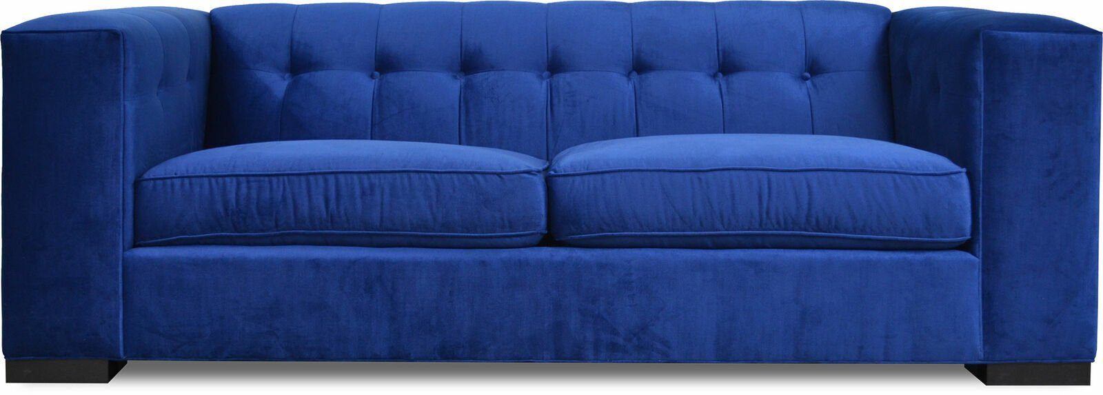 JVmoebel Chesterfield-Sofa, Neu Luxus 2 Sitzer Couch Polster Sofa Textil Stoff Couchen