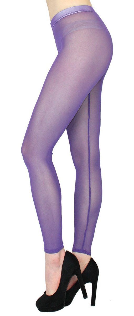 Damen Netz Hose Mit Strass - Transparente Mesh Leggings Für Club & Festival