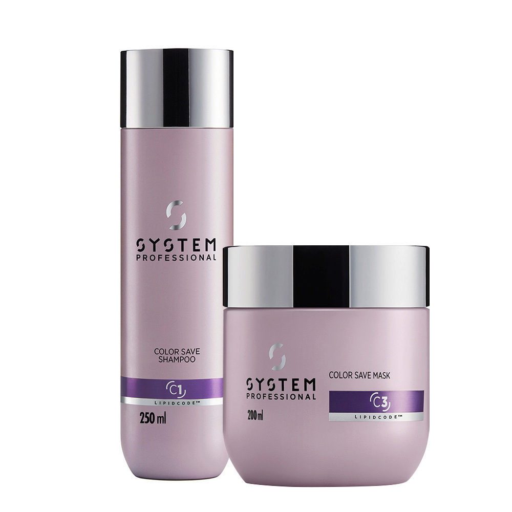 System Professional Haarpflege-Set System Professional Color Save Set – C1 Shampoo + C3 Maske, 2-tlg., Bundle, reichhaltig