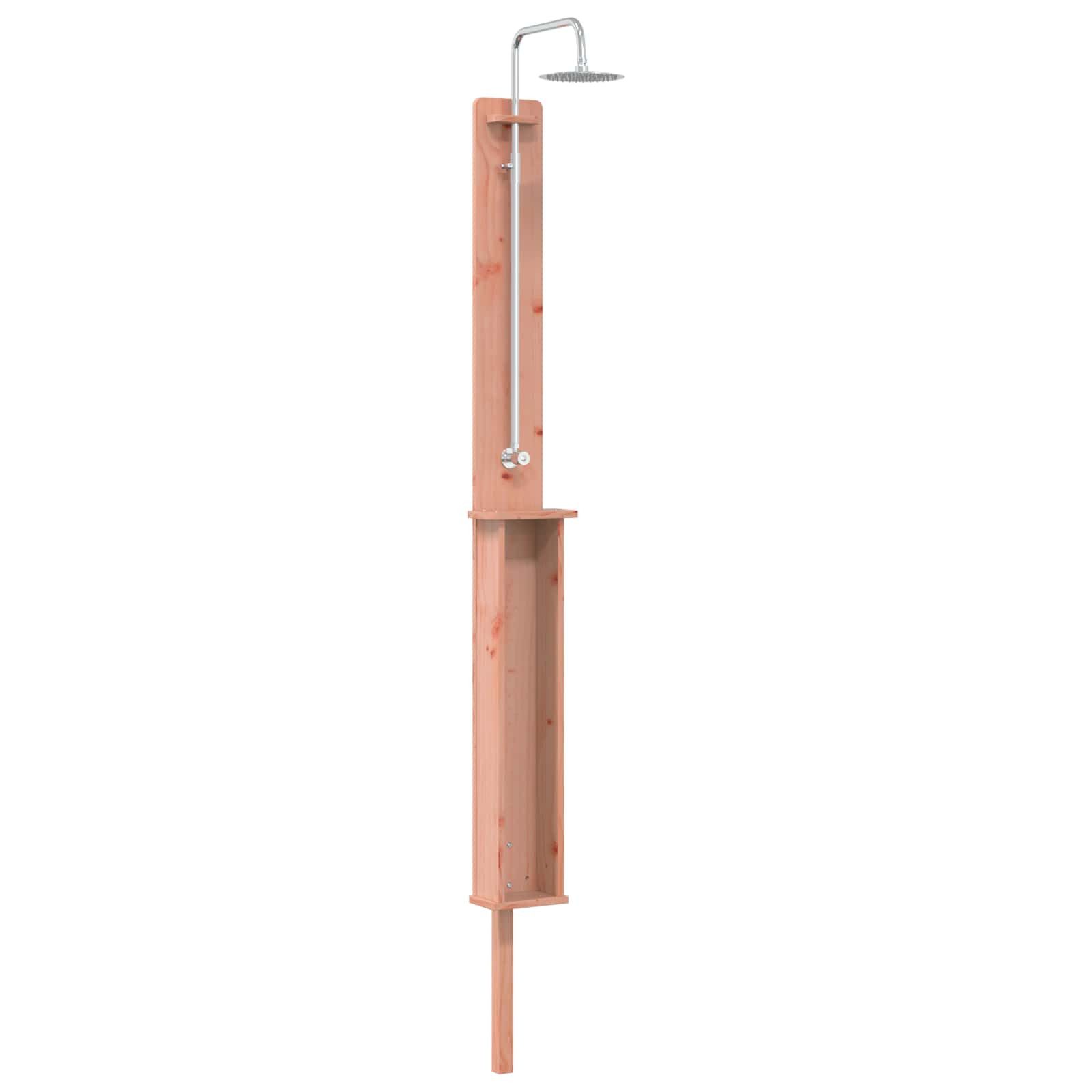Gartendusche 24 x 19 x 246 cm Gartendusche Outdoor-Dusche 246 cm Massives Douglasho