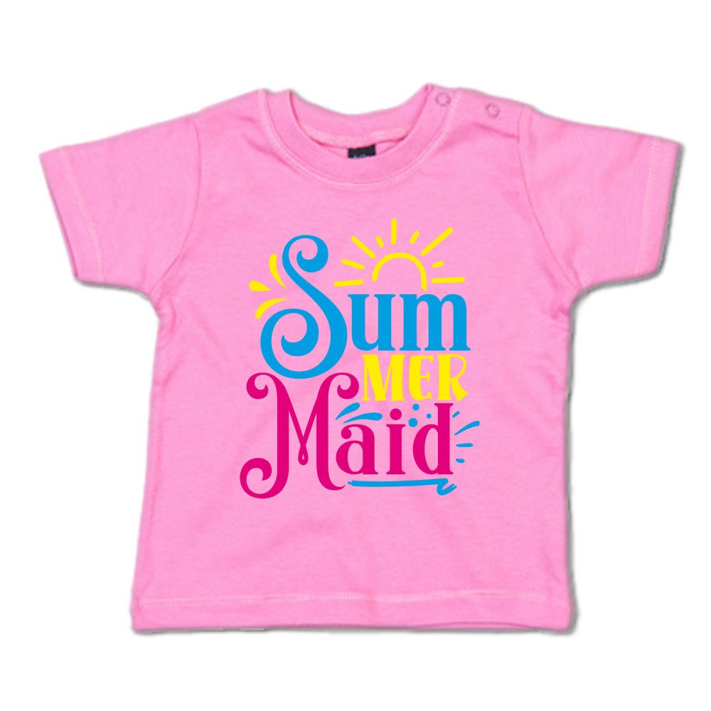 G-graphics T-Shirt SumMerMaid Baby T-Shirt, mit Spruch / Sprüche / Print / Aufdruck