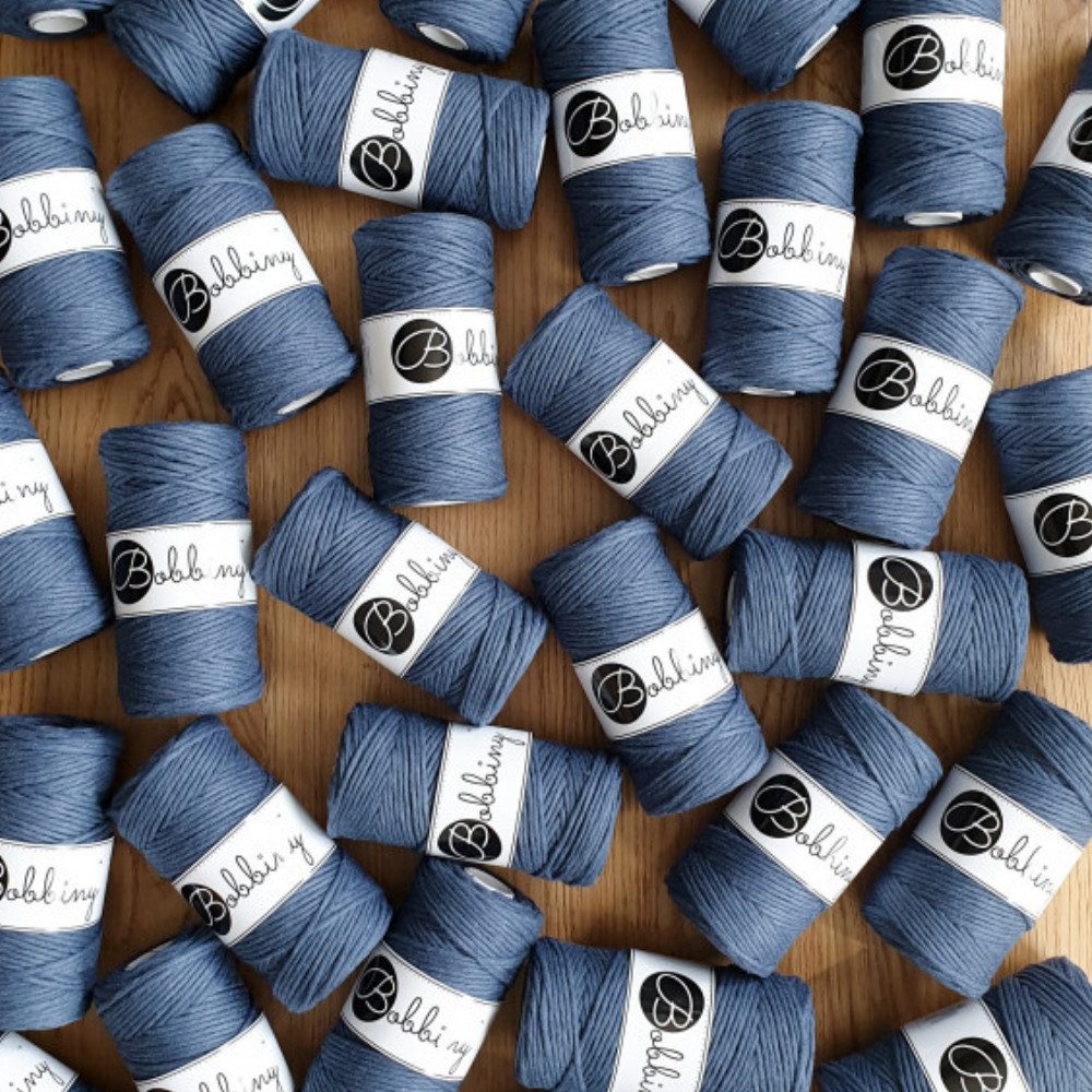 Bobbiny Bobbiny 3 mm Makramee Garn Regular 100 m Häkelwolle, 100 m (3 mm Baumwoll-Kordel), 320 g