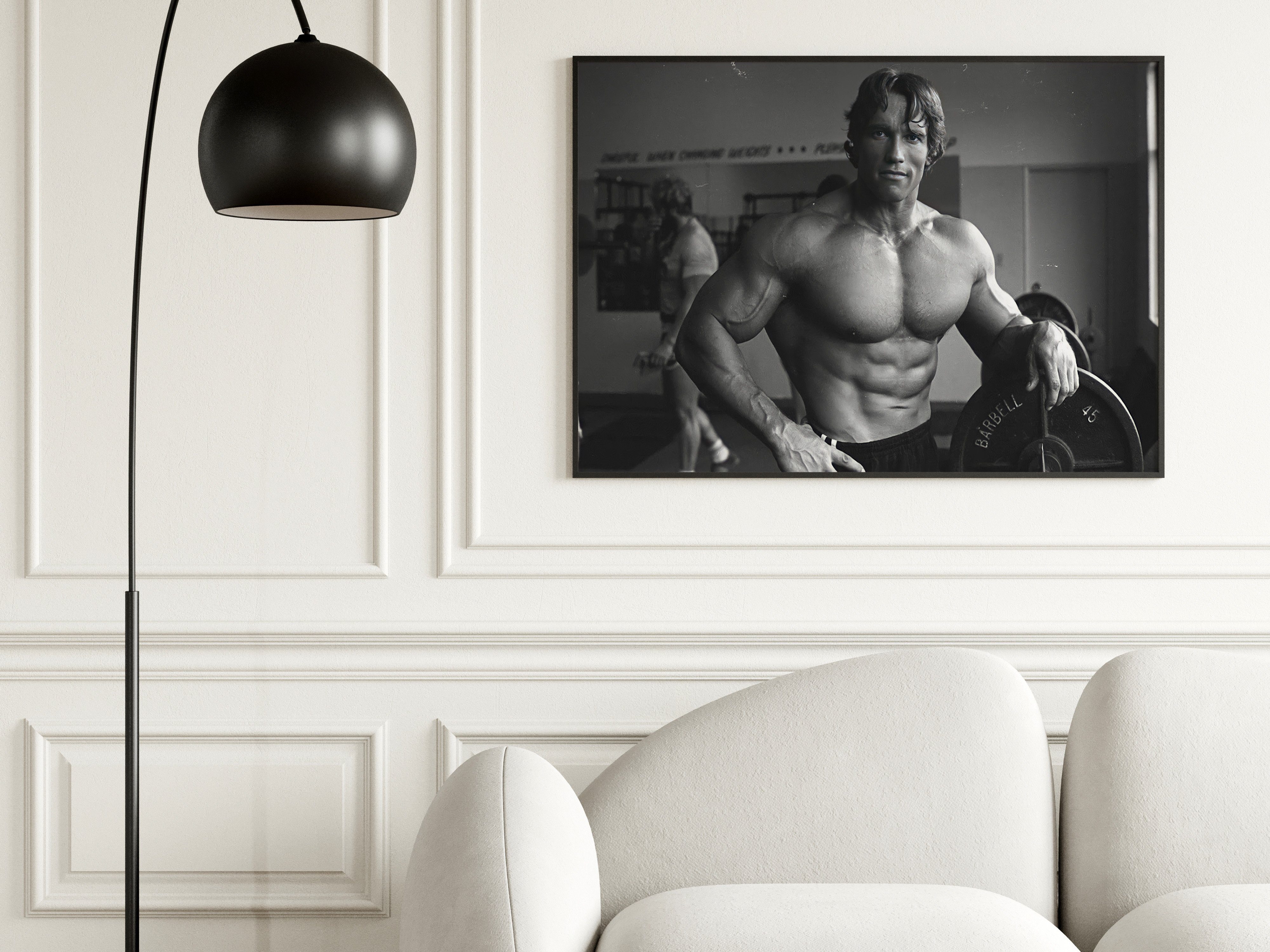 JUSTGOODMOOD Poster Premium ® Arnold Schwarzenegger · Gym · Bodybuilding · ohne Rahmen, Poster in verschiedenen Größen Verfügbar, Poster, Wandbild – Bild 4 von 5
