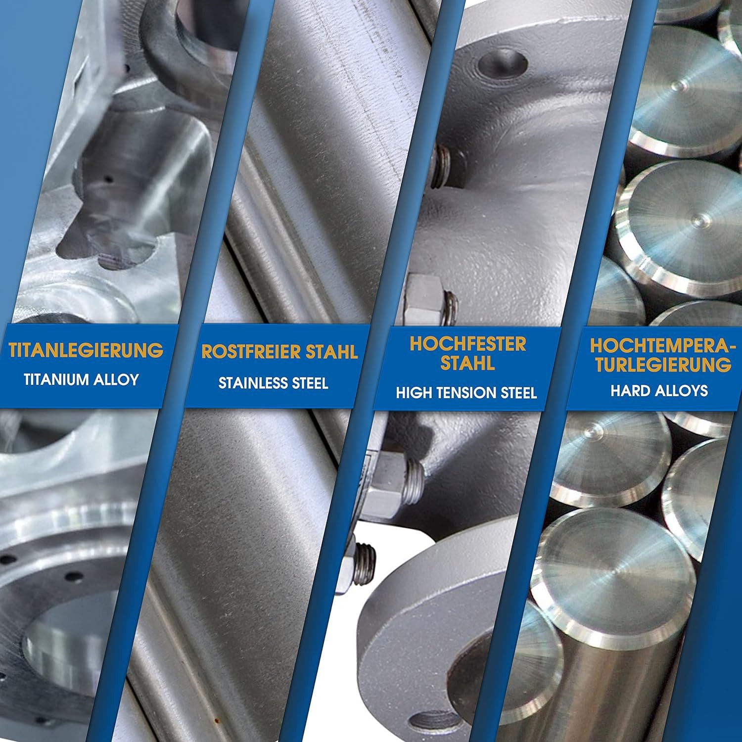 S&R Metallbohrer HSS-G COBALT, DIN 338, Kobaltlegiert, Industrie-Qualität, C-Schliff, (Set, 13-tlg: 1,5-6,5 mm), nach DIN 1412, 135°, geschliffen, Spiralbohrer,Stahl-Edelstahl-Bohrer