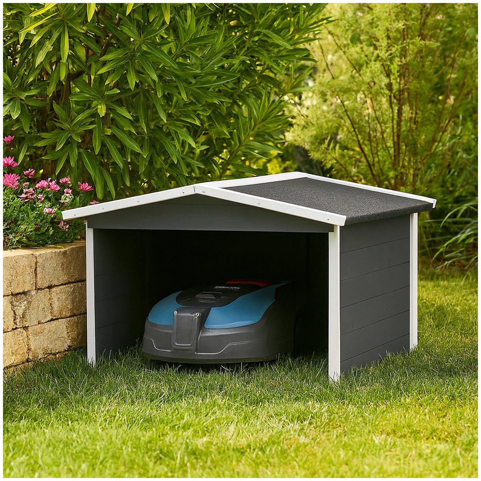 HTI-Living Mähroboter-Garage Rasenmähergarage Wilbur, BxTxH: 87x80x50 günstig online kaufen