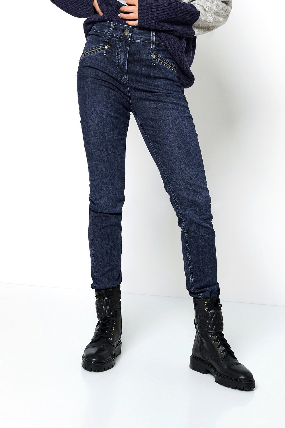 be loved TONI Zip Slim-fit-Jeans