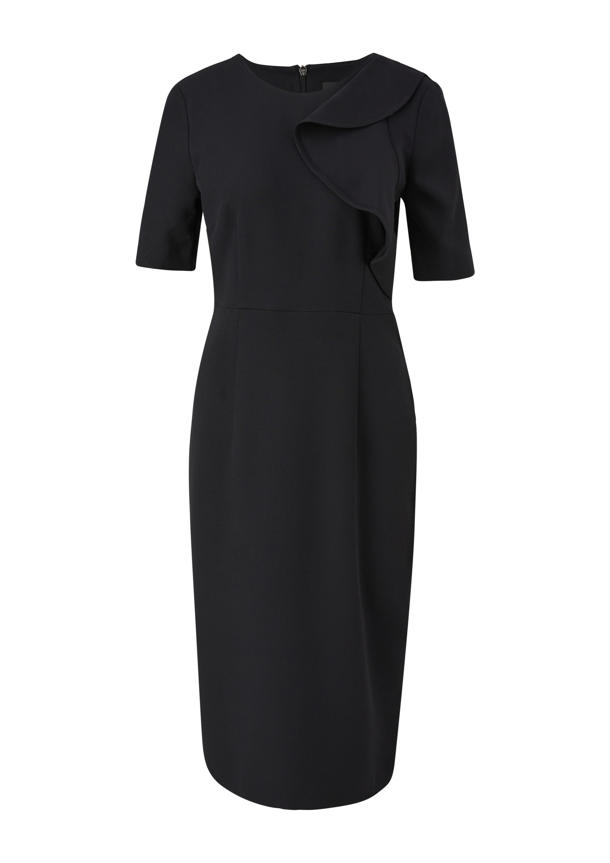 comma Minikleid Kleid Kleid mit Volant-Detail günstig online kaufen