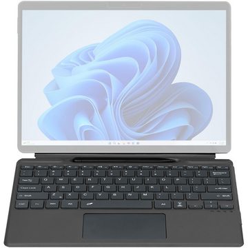 CoverKingz Tastatur für Microsoft Surface Pro 9/8/X magnetisches Type Cover LED PC-Tastatur