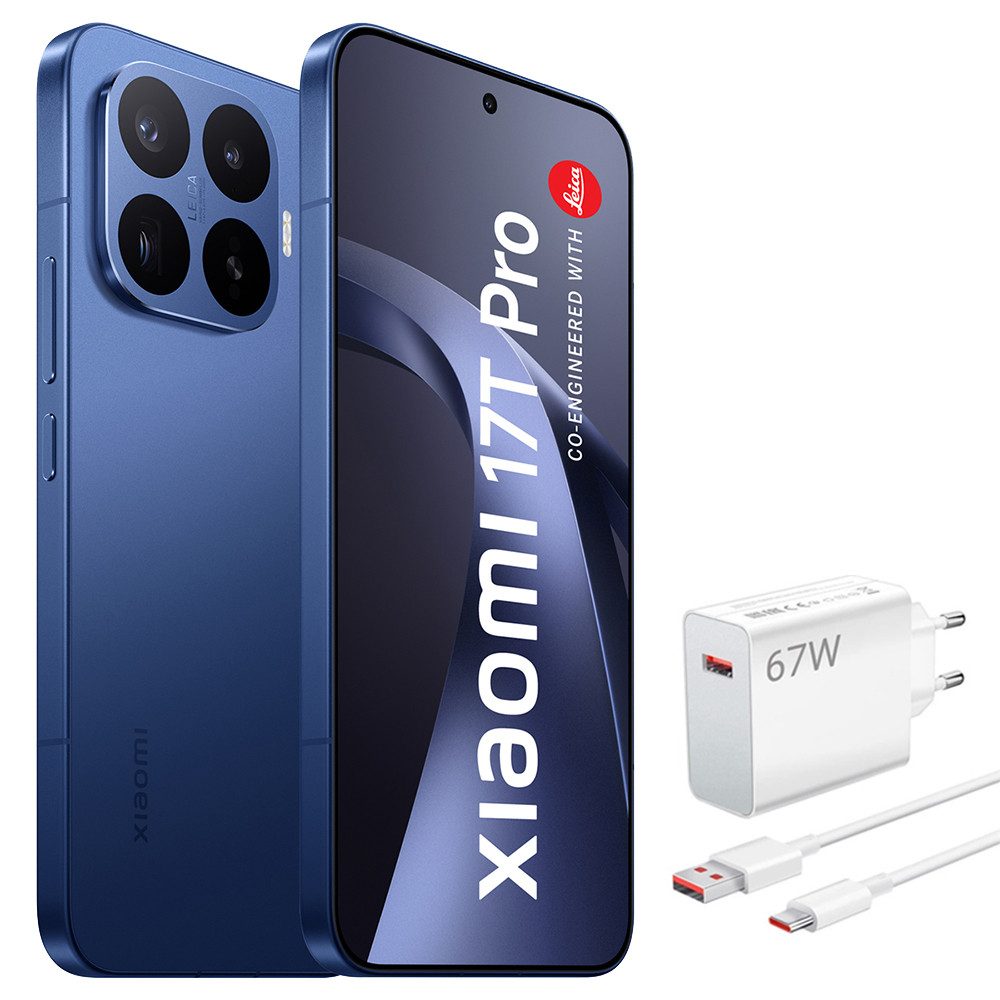 Xiaomi 17T Pro 12+512GB Smartphone & 67W HyperCharge Handy (50 MP Kamera)