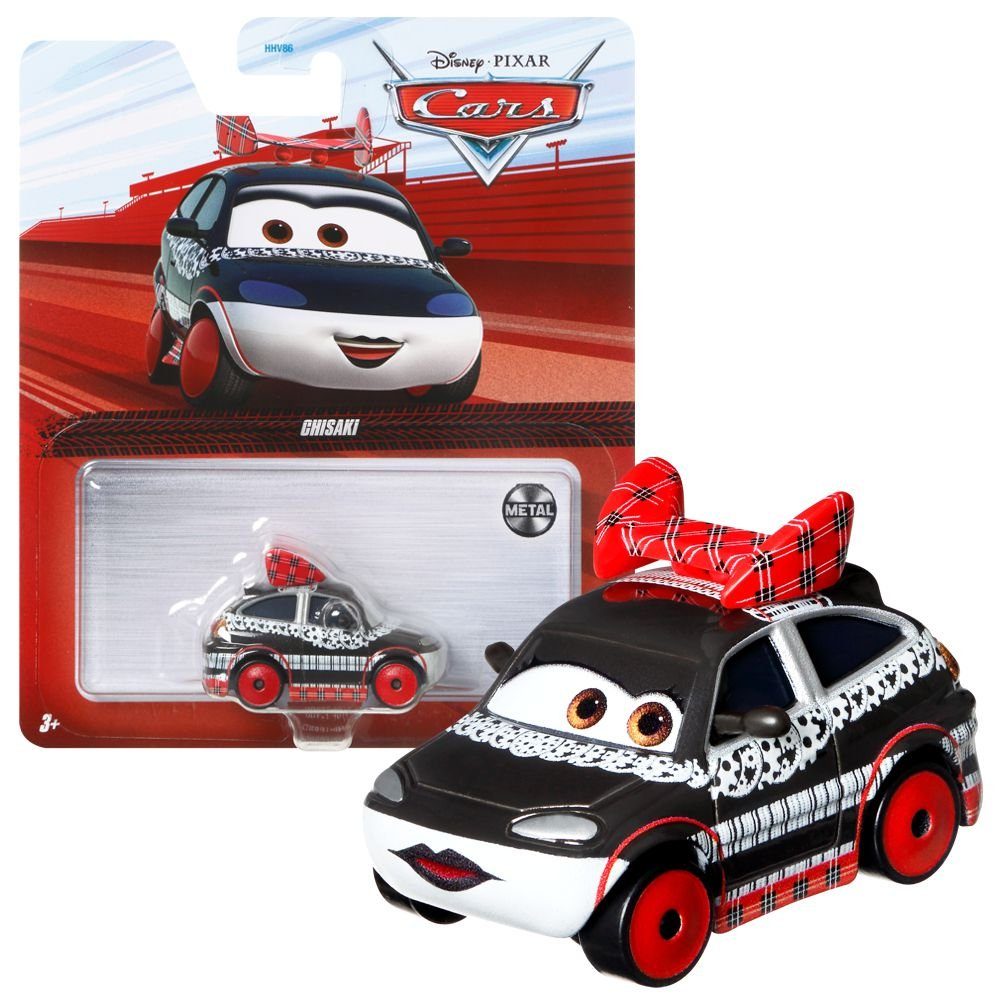 Disney Cars Spielzeug-Rennwagen Fahrzeuge Racing Mattel Disney 1:55 Die Cars Cast Style Auto Chisaki