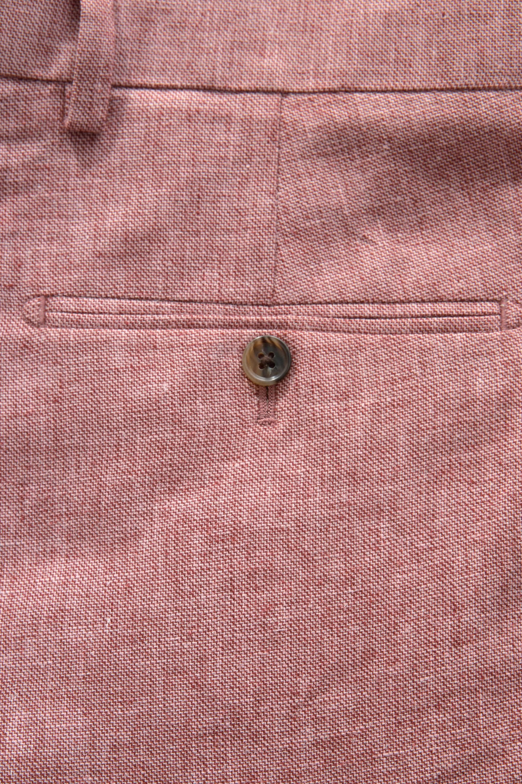 Next Anzughose Strukturierte Tailored Fit Anzughose aus Leinenmix (1-tlg)