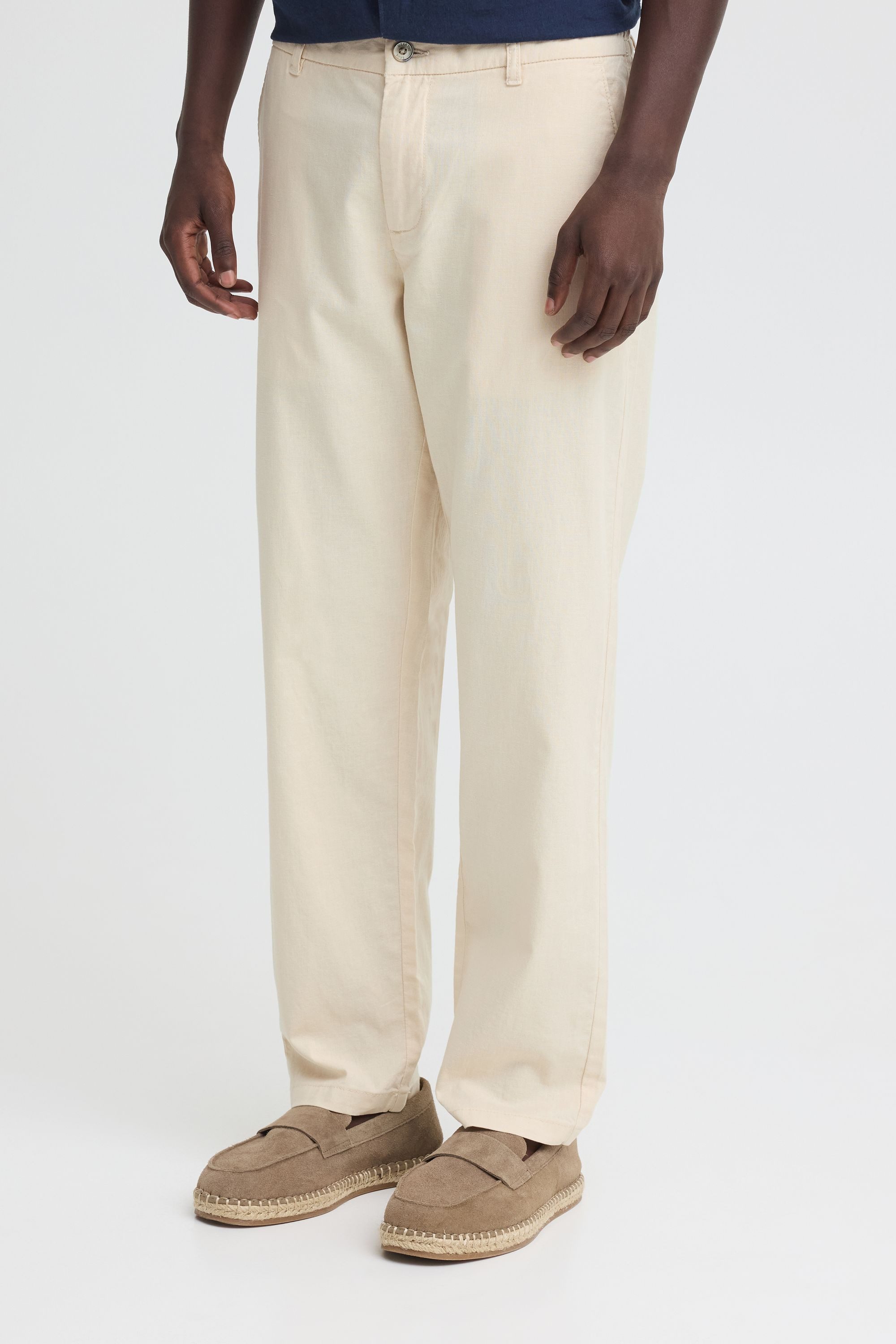 Indicode Leinenhose IDPassolo Modische Leinen-Mix-Hose im Chino-Look