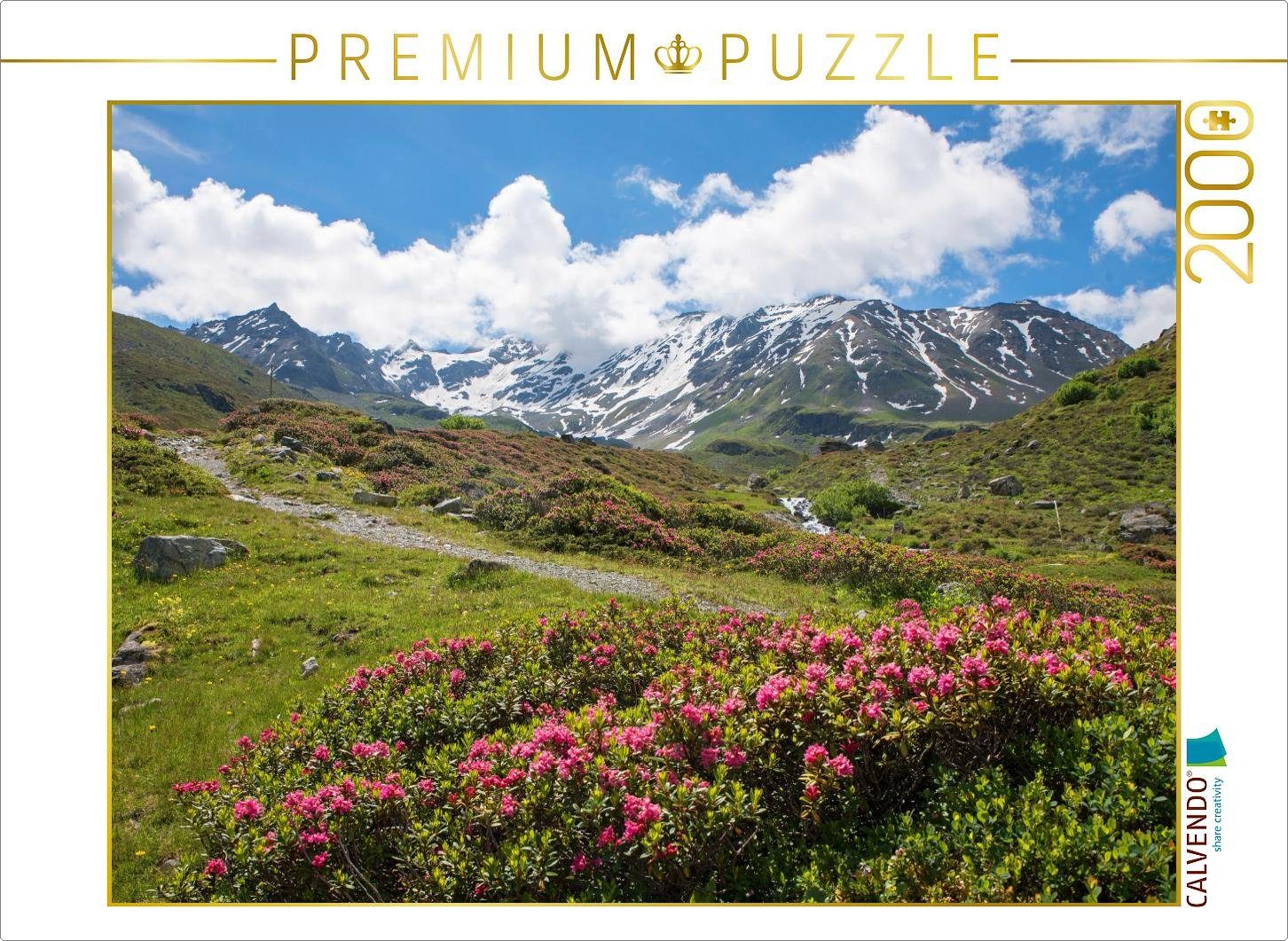 Puzzle CALVENDO Puzzle Alpenrosen am Dürrboden 2000 Teile Lege-Größe 90 x 67 cm Foto-Puzzle Bild von SusaZoom