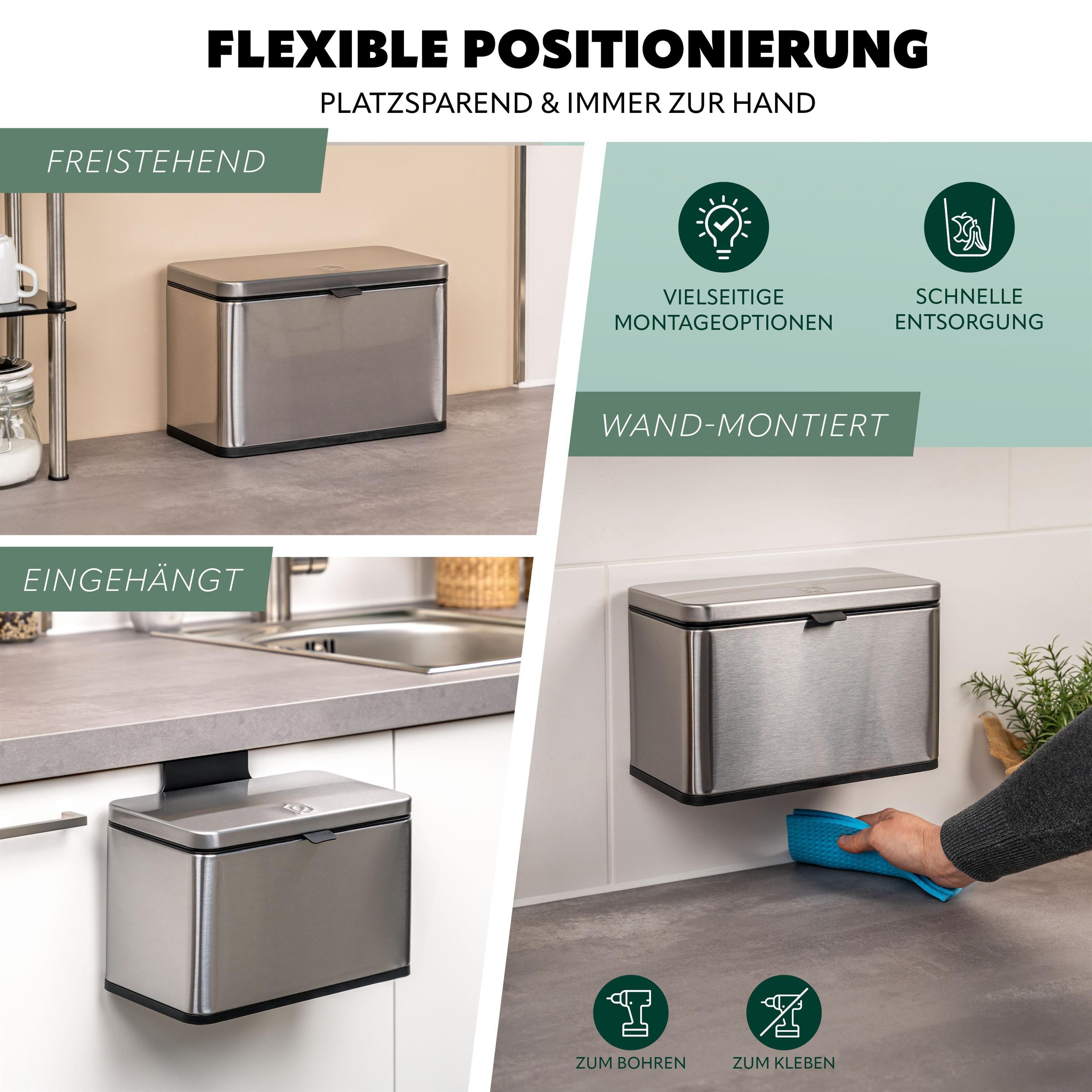 eluno 3L mit Kohlefilter, Komposteimer