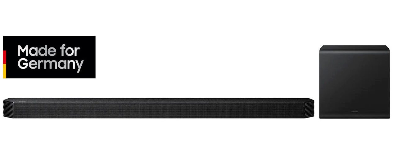 Samsung HW-Q810GH Soundbar 5.1.2 (Bluetooth, WLAN (WiFi), 5.1.2-Kanal Surround-Sound, Kabelloser 8"-Subwoofer, Dolby Atmos)
