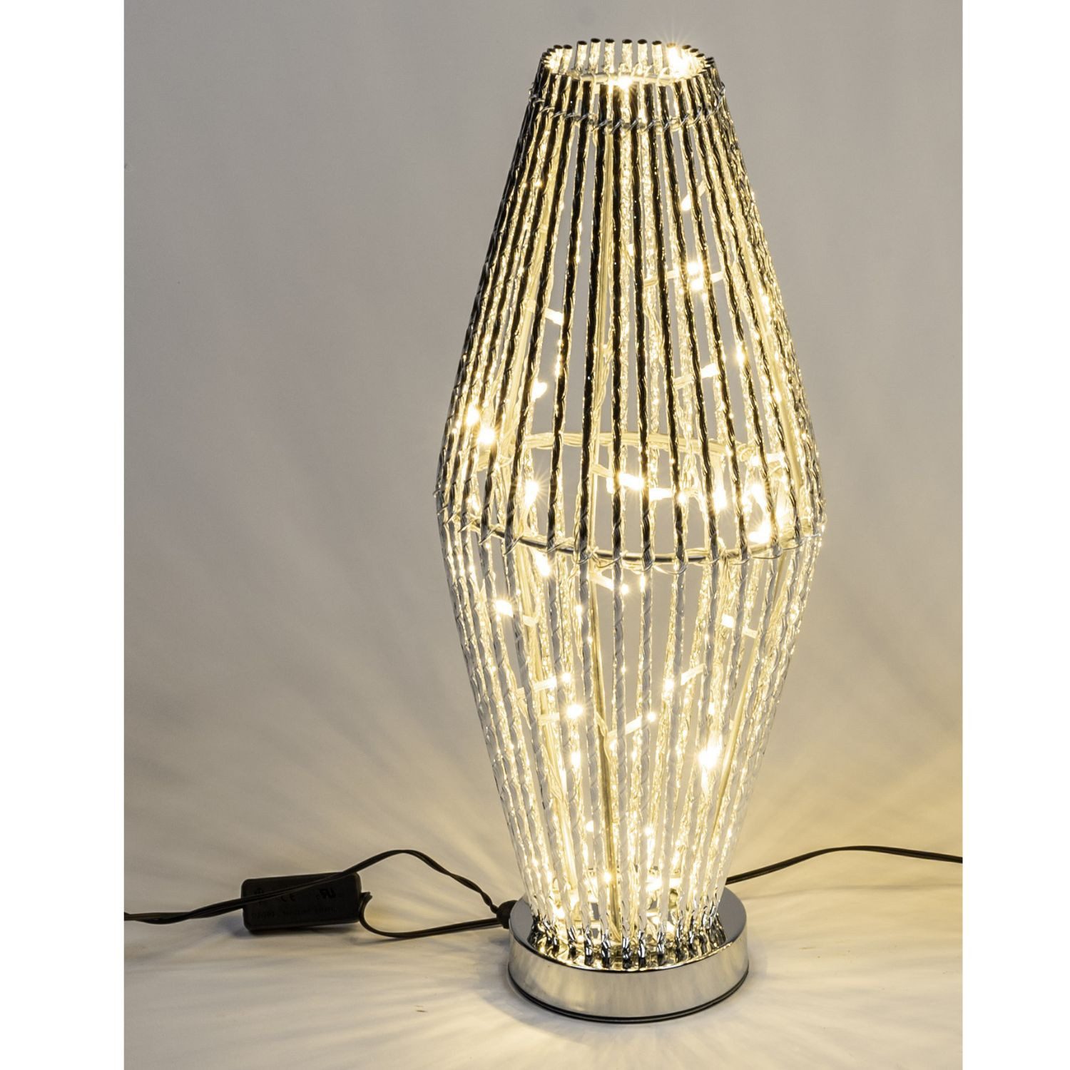 formano Stehlampe Draht, LED, Höhe: 50cm, Farbe: Siber, Motiv: Draht