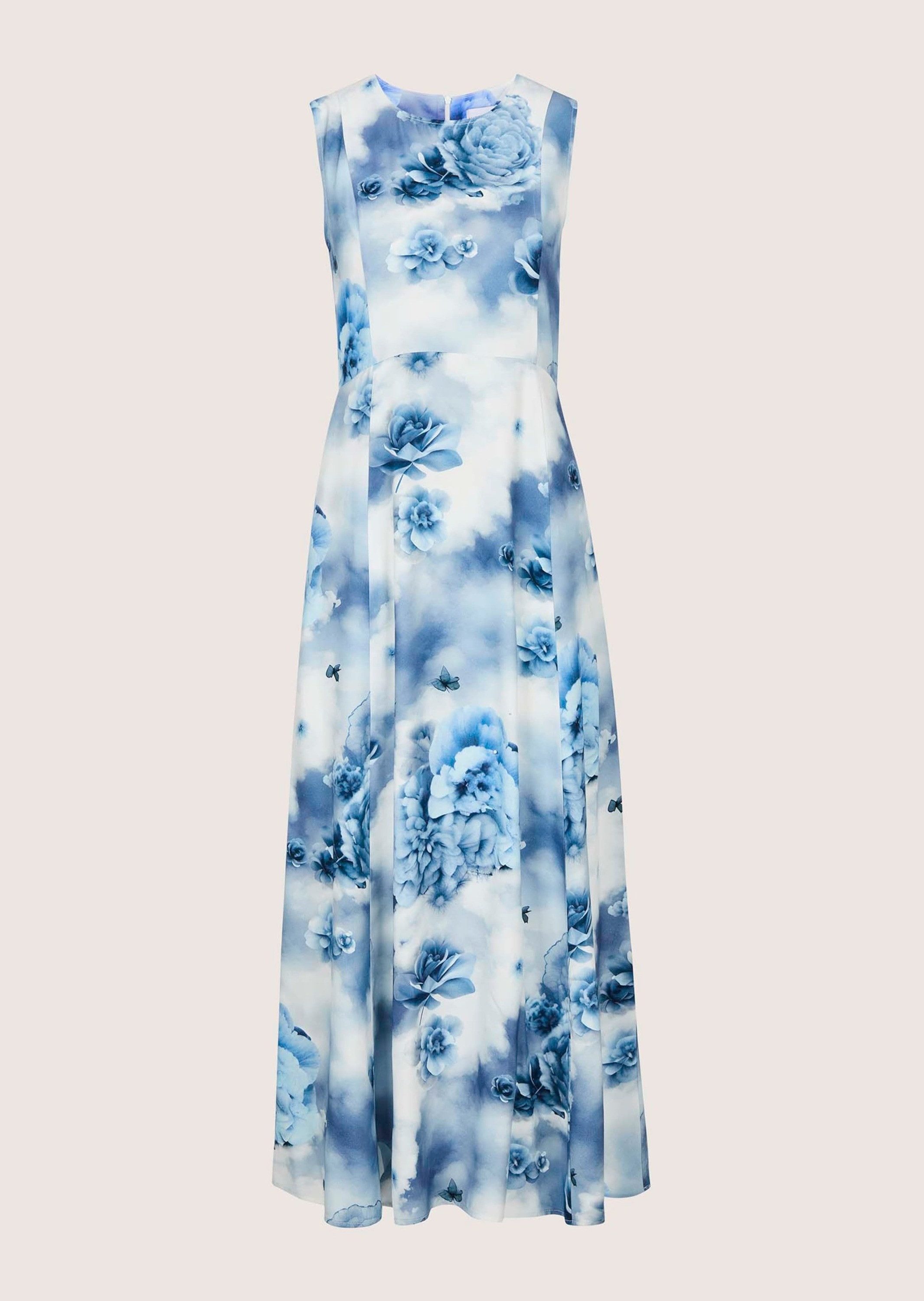 Maxikleid Druckkleid mit floralem Print
