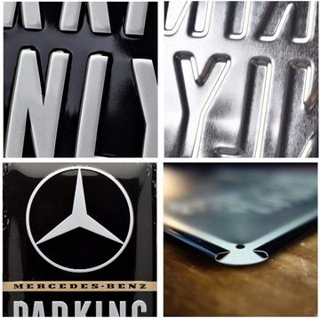 Nostalgic-Art Metallschild Blechschild 20 x 30cm - Mercedes-Benz - Parking Only