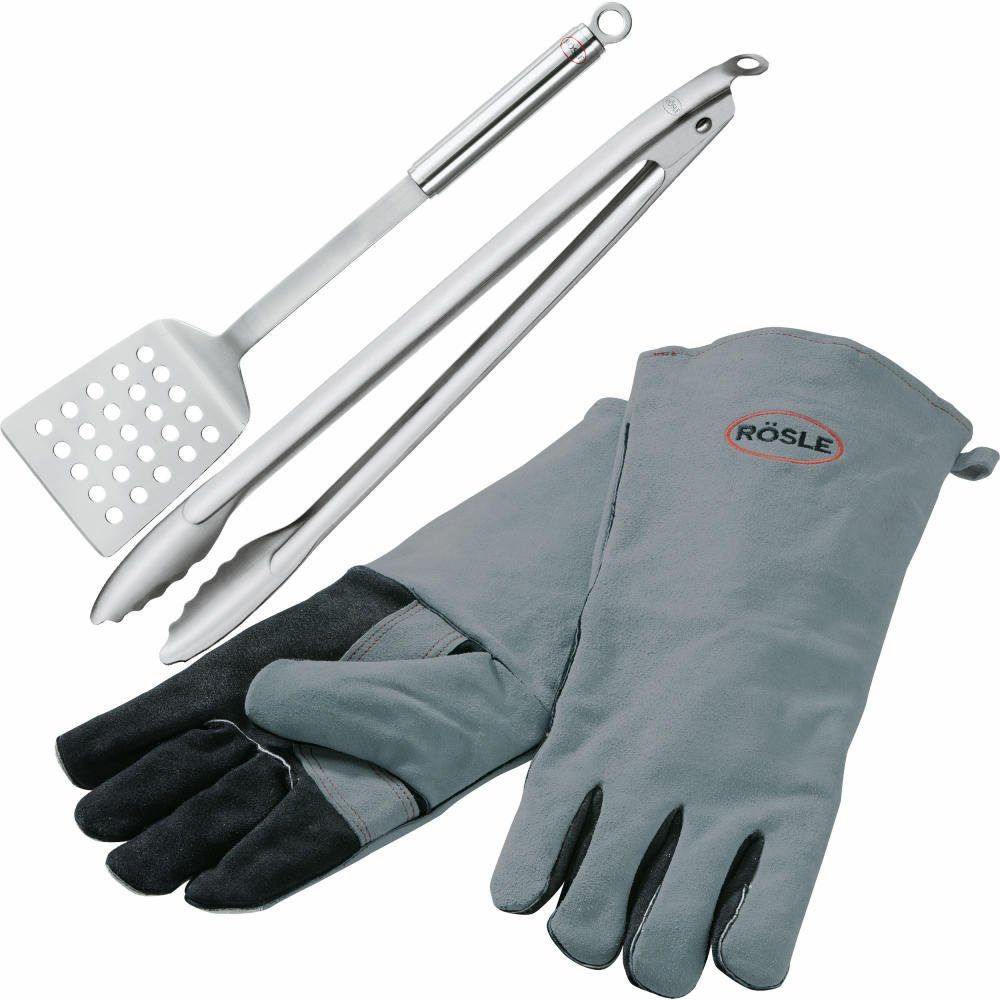 RÖSLE Grillbesteck-Set 3er Pack, (3 tlg)