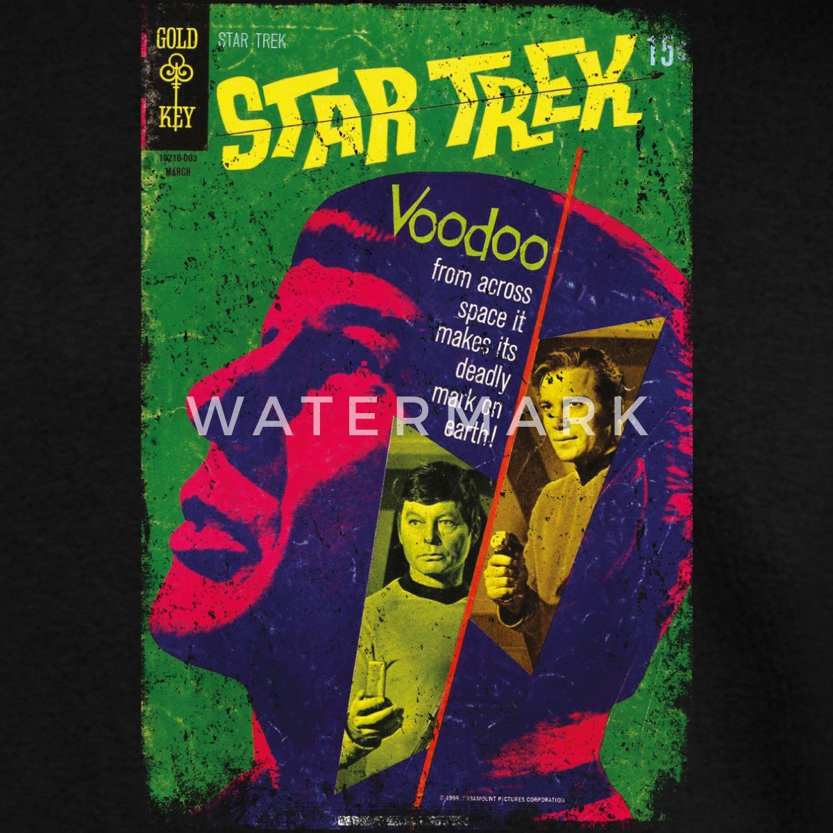 Spreadshirt Hoodie Star Trek The Original Series Voodoo Cover Herren Premium Hoodie (1-tlg)