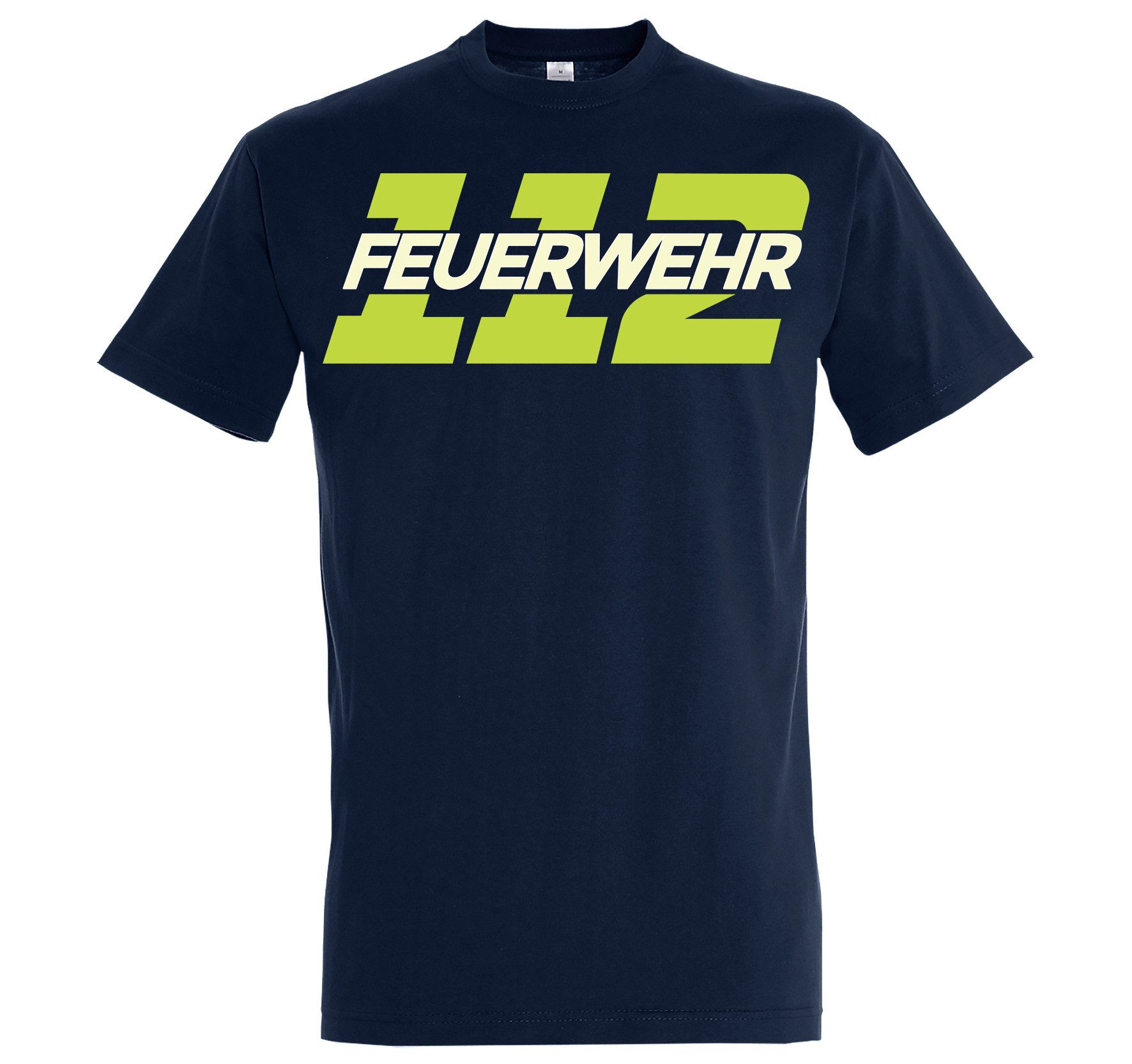 Youth Designz Print-Shirt 112 Feuerwehr Herren T-Shirt mit lustigen Logo fü günstig online kaufen
