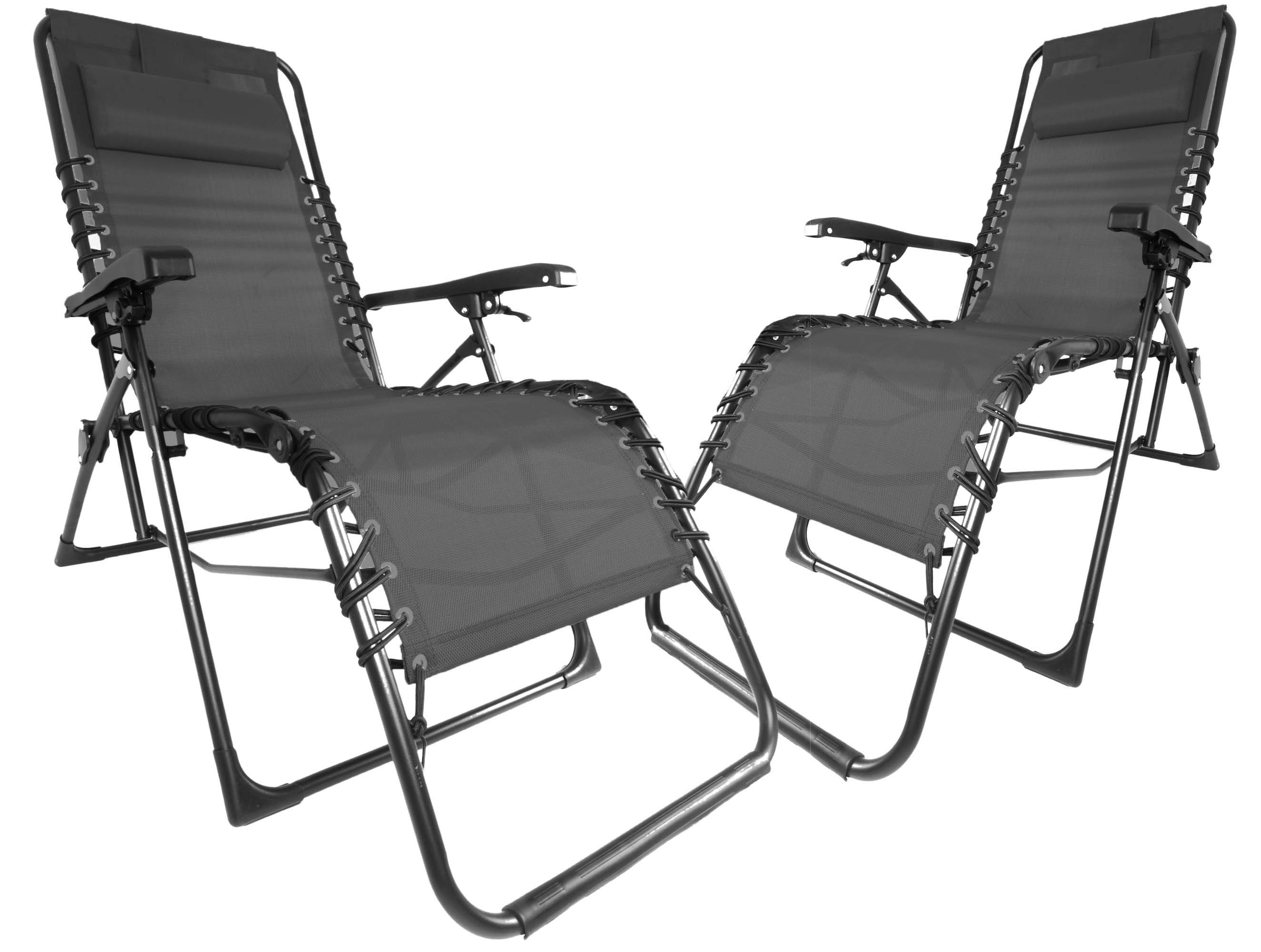 ONDIS24 Multifunktionsliege Ergolex Gartenliege Sonnenliege Relaxliege bis 110kg, 2 St., UV- und witterungsbeständig, verstellbare Lehne