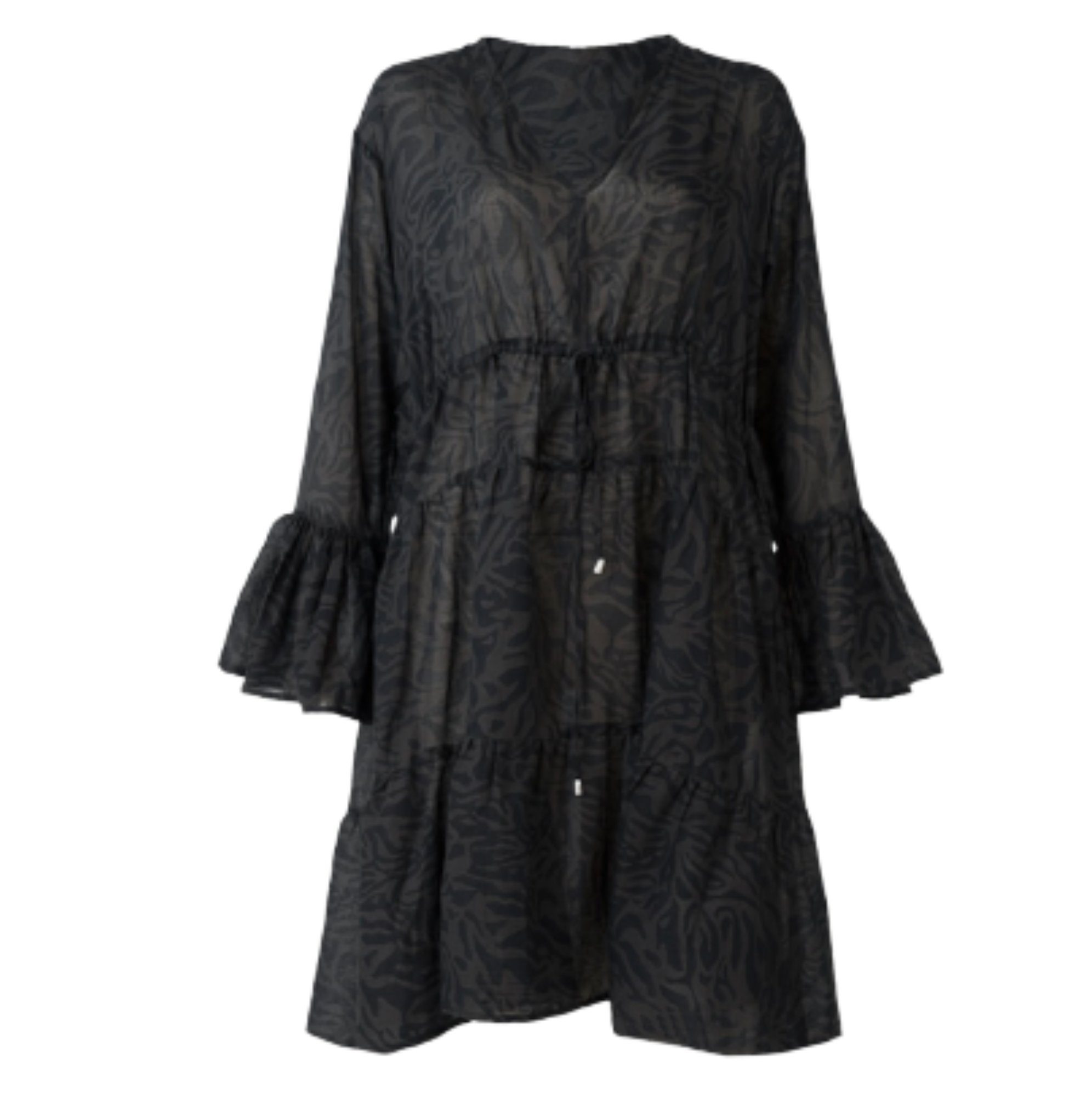 Barts Sommerkleid Kleid Pacificon Damen Sommerkleid in black, champagne oder sand Alloverdruck