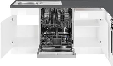 Kochstation Küche KS-Virginia, Stellbreite 220/220 cm, wahlweise mit E-Geräten