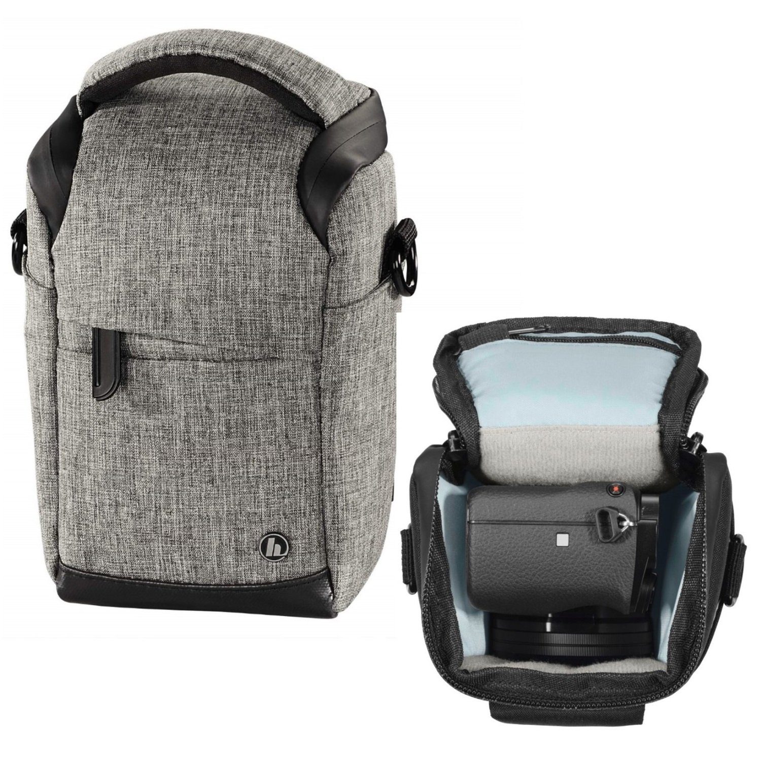 Kameratasche Kamera-Tasche Grau Foto-Tasche Universal