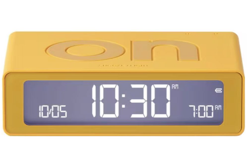 Lexon Quarzwecker DigitalFlip Mini Gelb