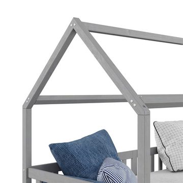 IDIMEX Kinderbett NUNA, Haus Optik, Massivholz, für Roll-Lattenrost geeignet