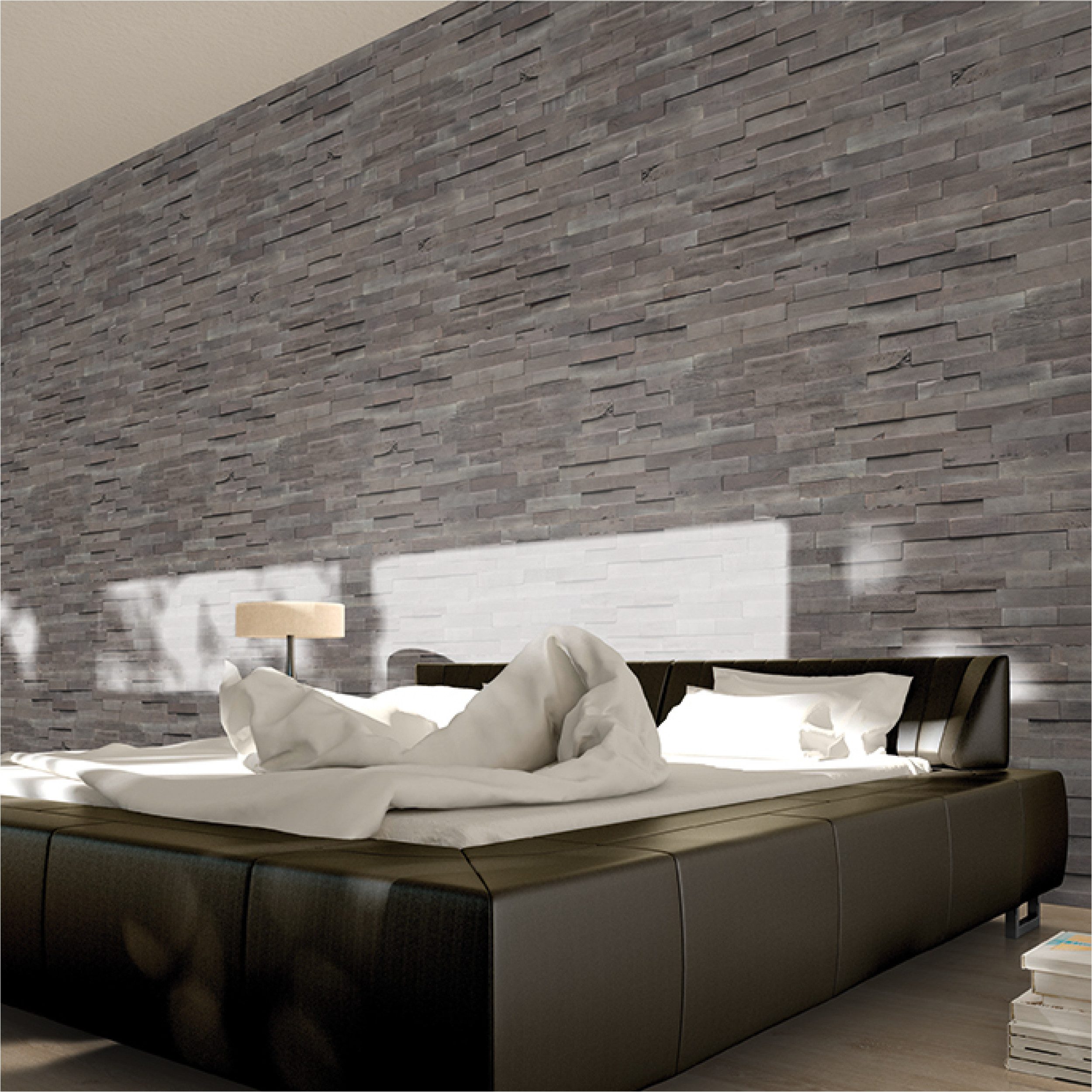 INDO 3D Wandpaneel Driftwood Hevea, BxL: 20,00x56,00 cm, 0,11 qm, (Packung mit 1.01 qm, Versandkostenfreie Lieferung) schallreduzierende Wandverkleidung mit 3D-Effekt