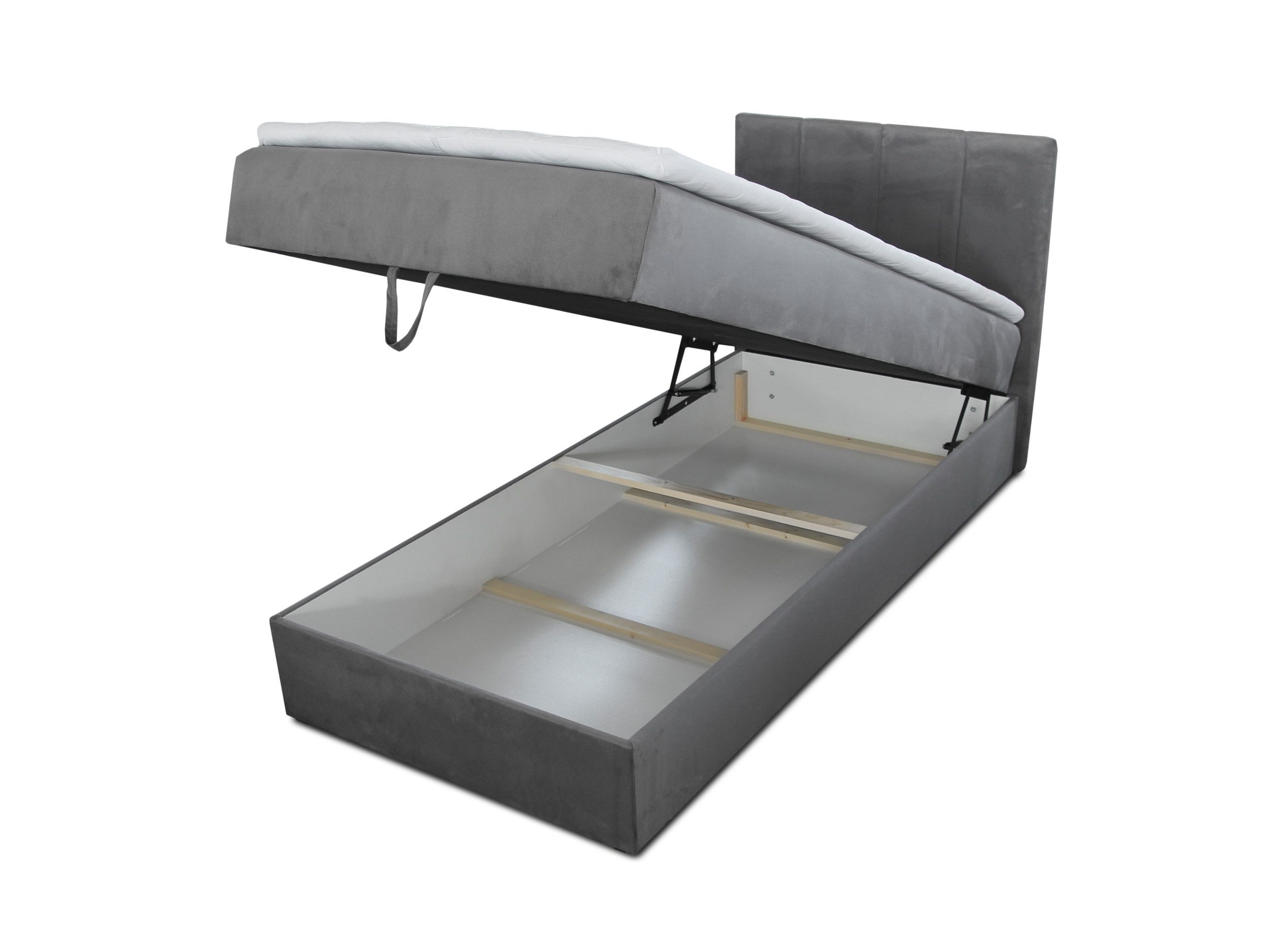 Sofnet Boxbett Star Mini (mit Bettkasten, Bonell-Matratze und Topper), Einzelbett, Polsterbett mit Kopfteil, Boxspringbett, Kinderbett