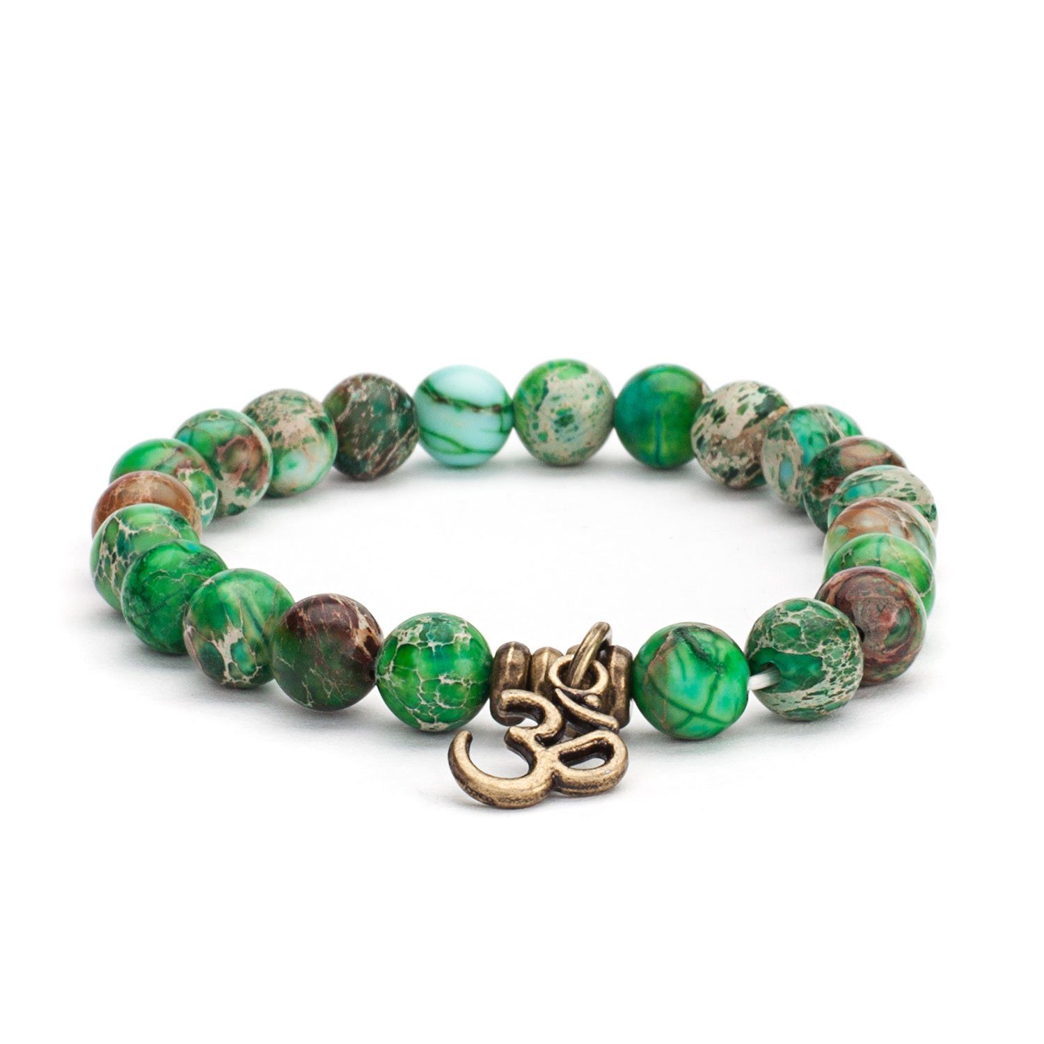 bodhi Perlenarmband Mala Armband mit grüner günstig online kaufen