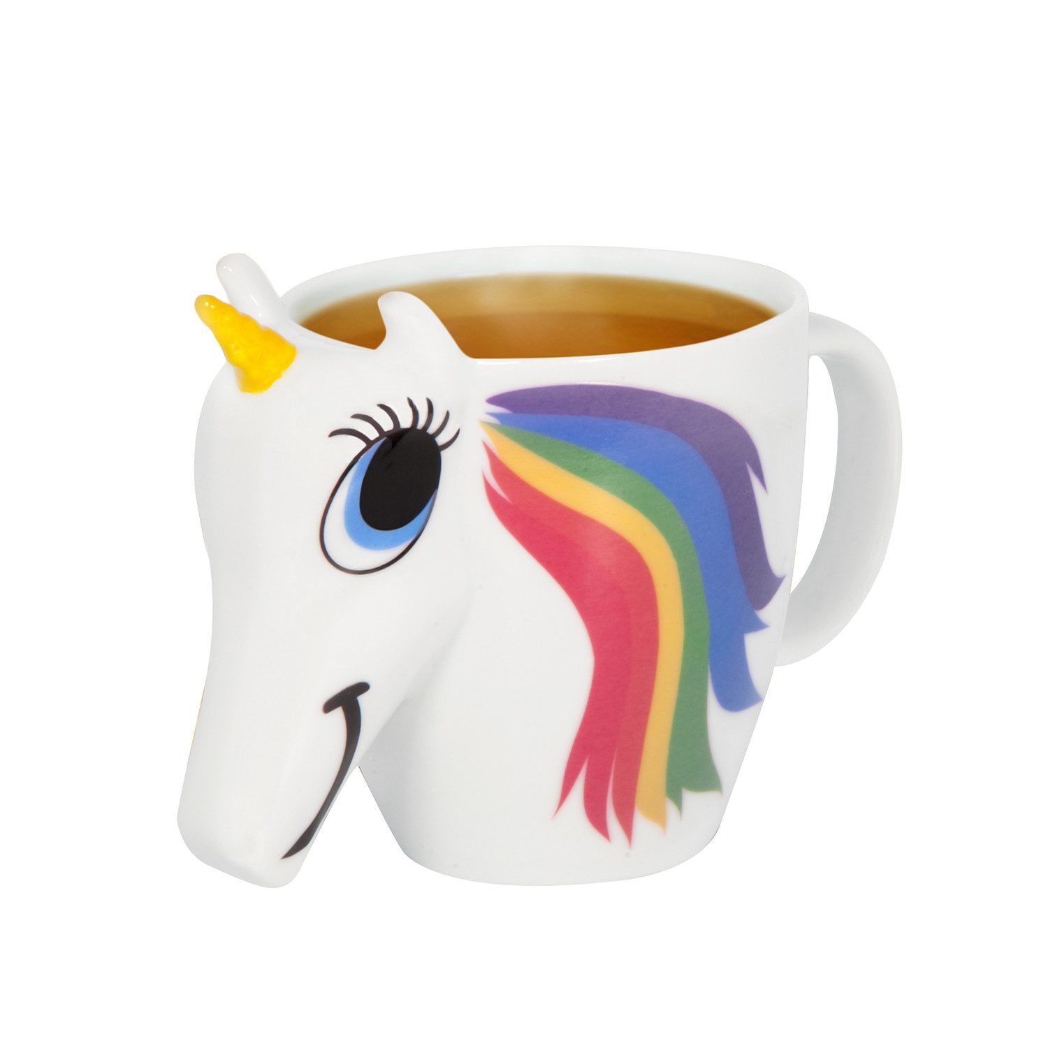 Thumbs Up Tasse Tasse "Unicorn Mug" - Einhorn Tasse mit Farbwechsel, Keramik, Farbwechseleffekt