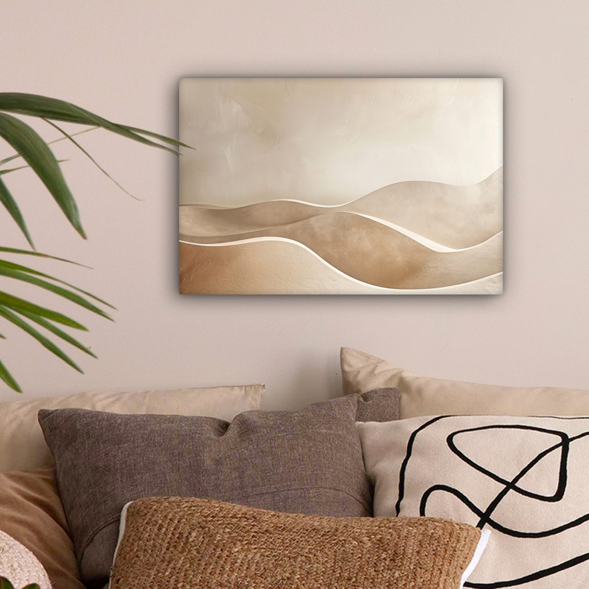 OneMillionCanvasses® Leinwandbild Beige - Natur - Abstrakt - Modern, Fotodr günstig online kaufen