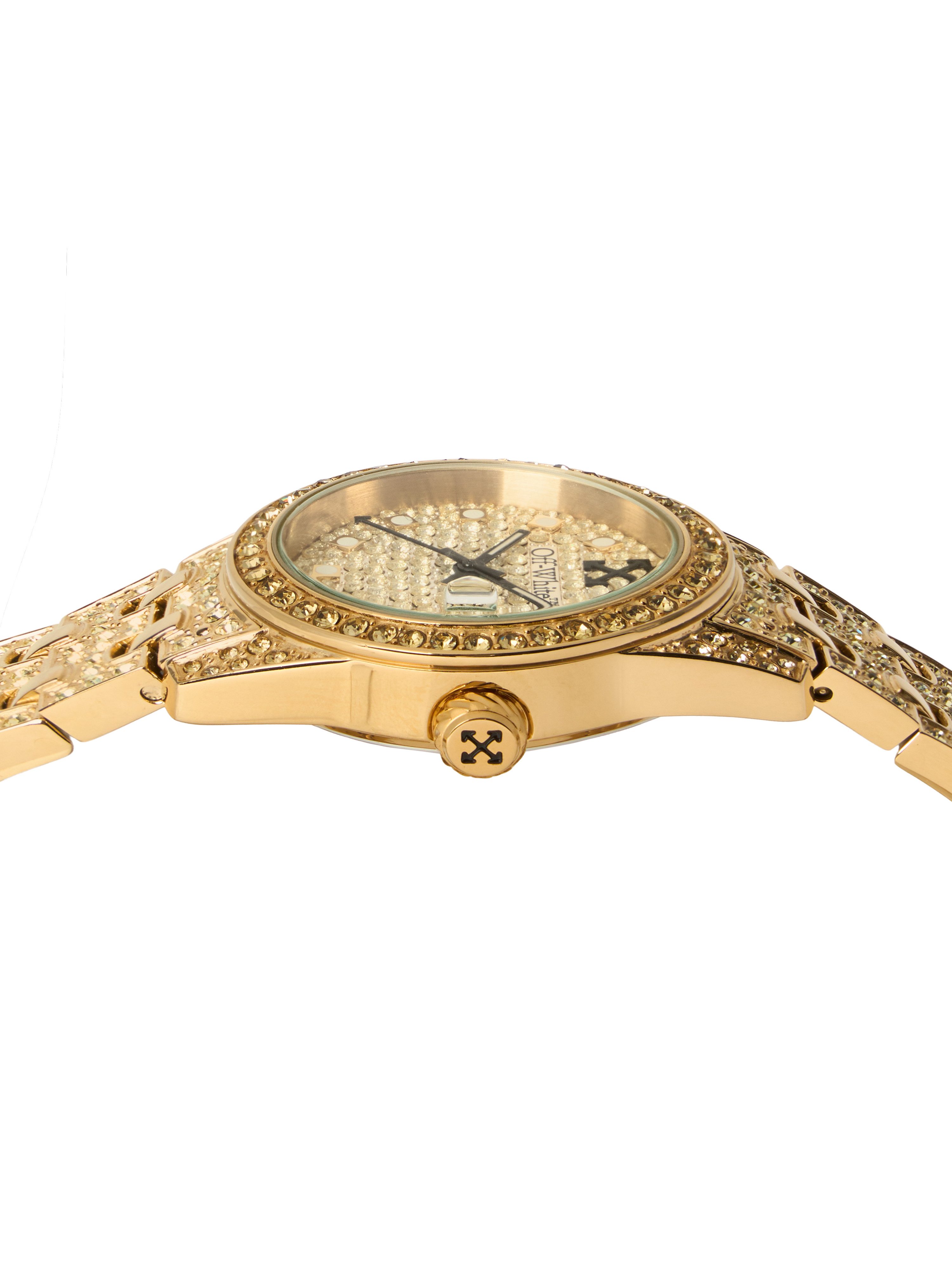 OFF-WHITE Quarzuhr DISCREET OW1L037M0025, Armbanduhr, Damenuhr, Edelstahlarmband, analog, Tag